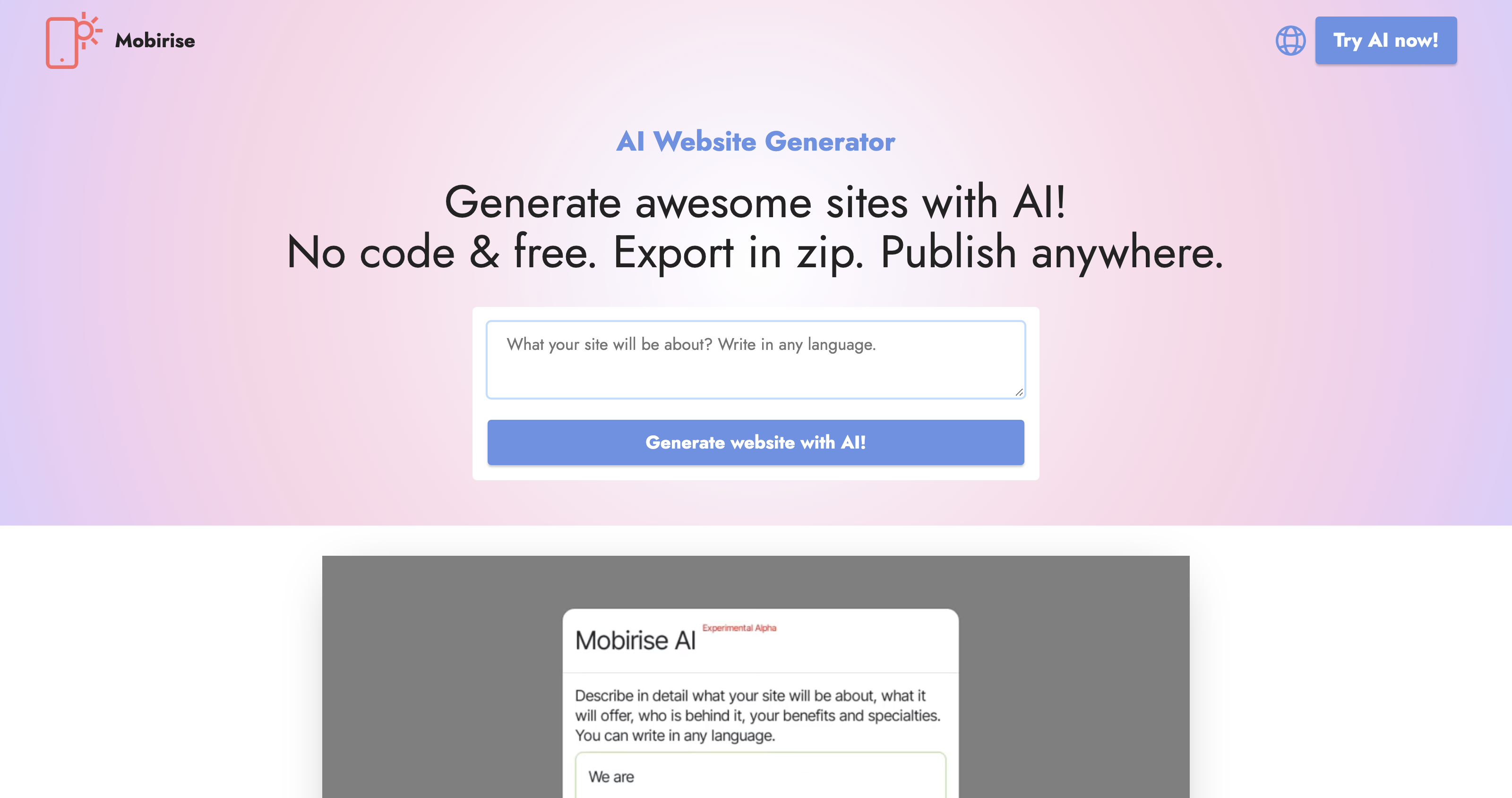 AI Website Generator - Free & Awesome icon