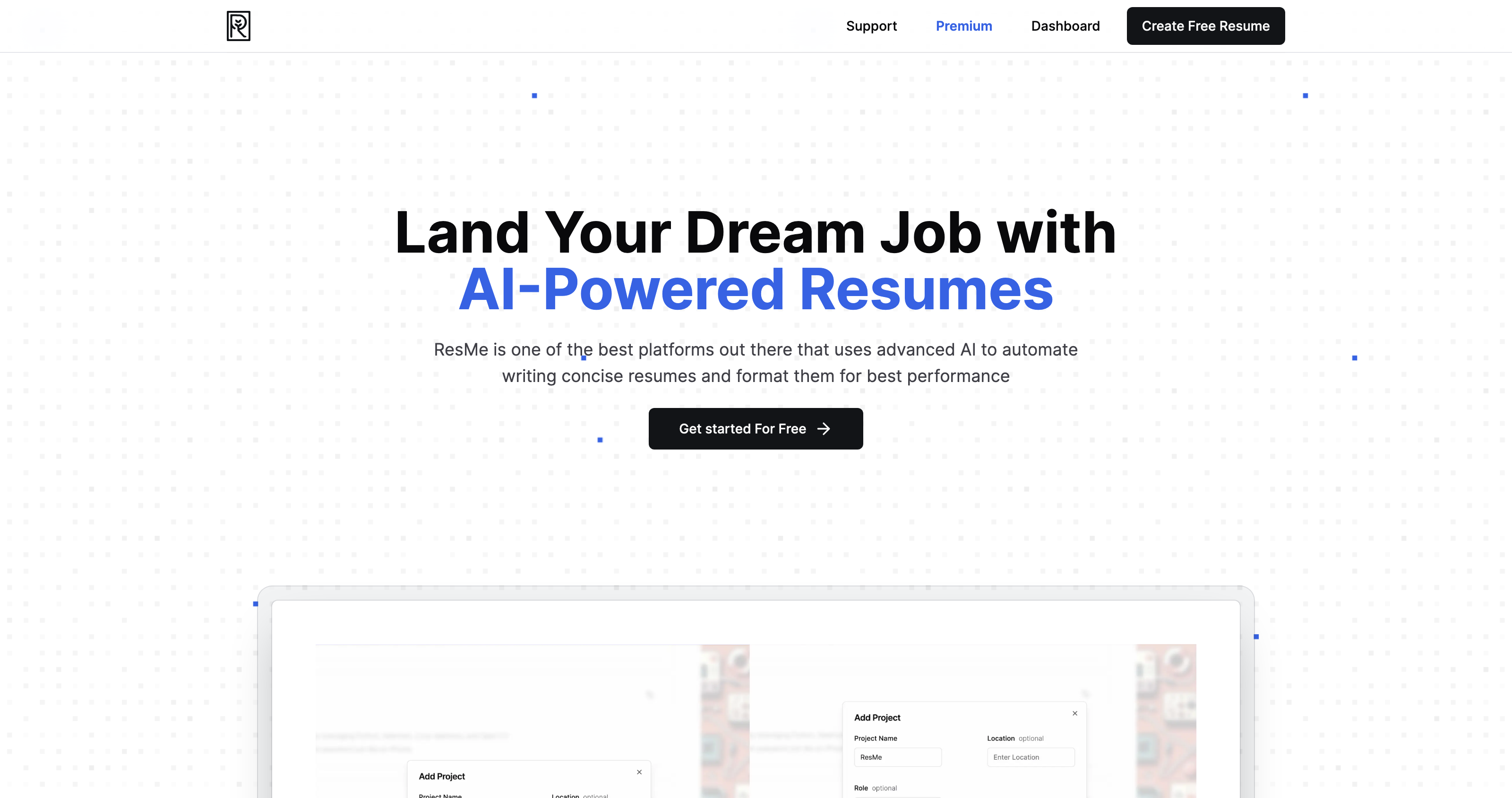 ResMe - Free Resume Builder