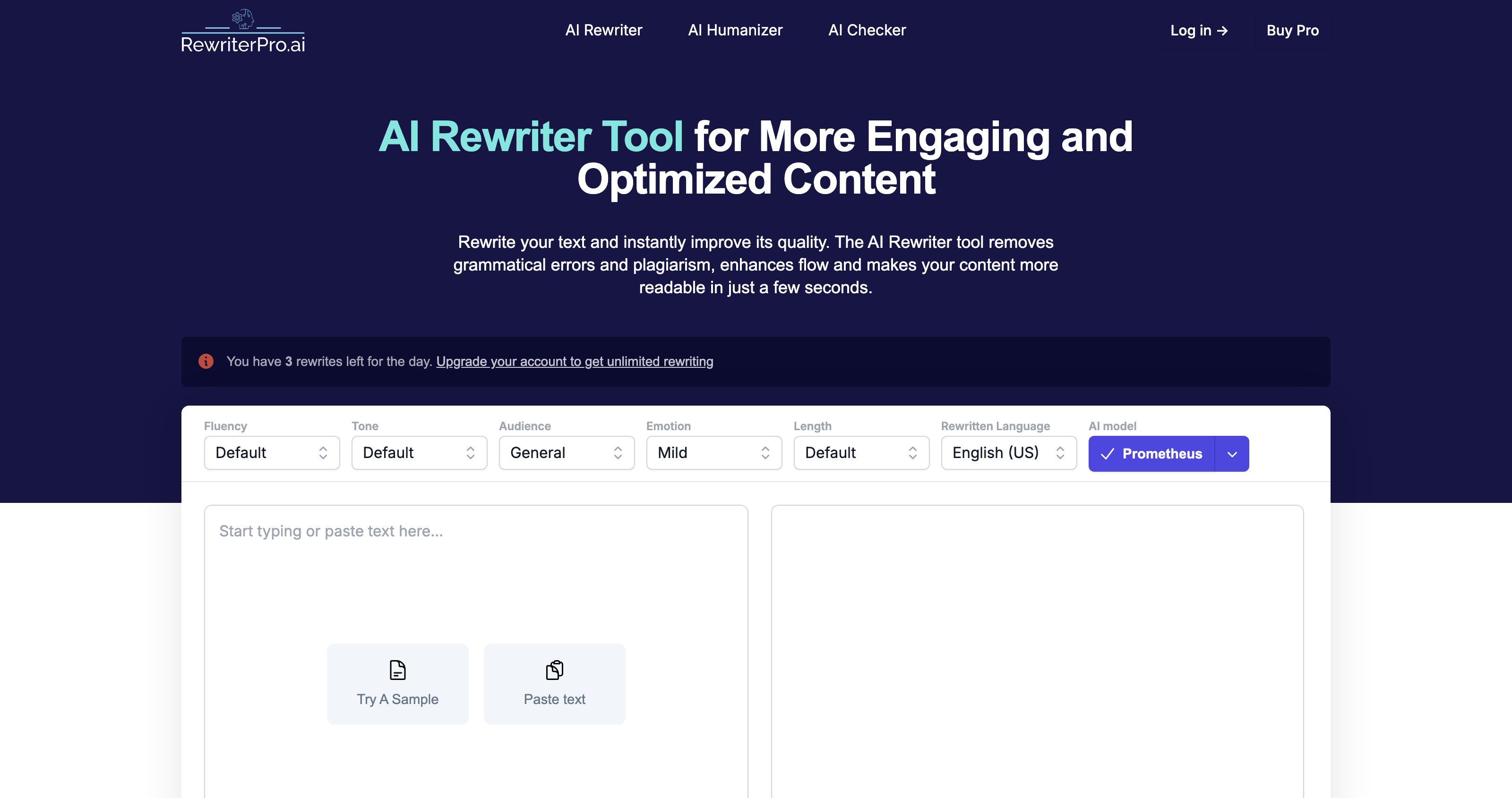 AI Rewriter - Instantly Transform Your Writing! RewriterPro