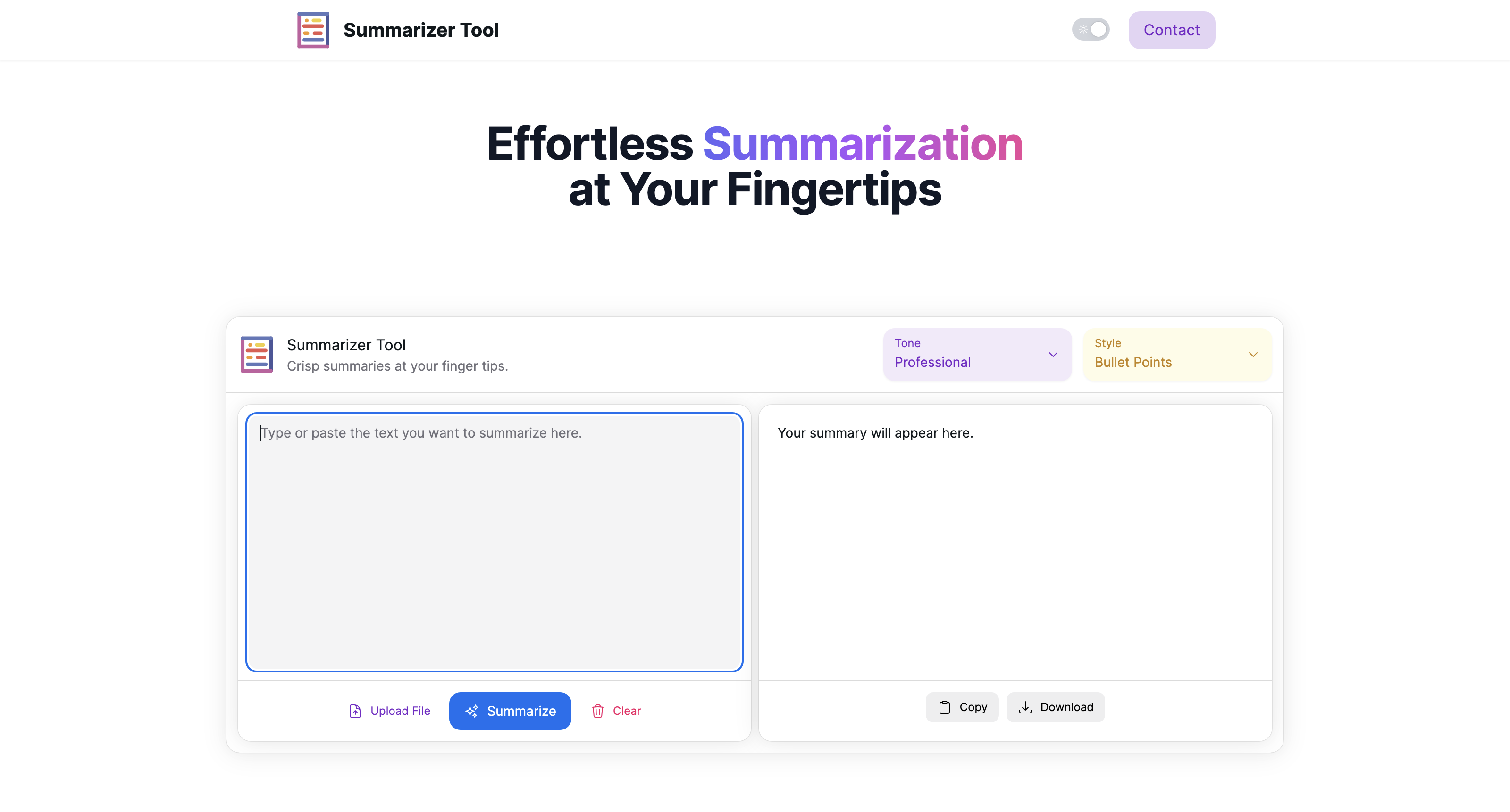 Summarizer Tool icon