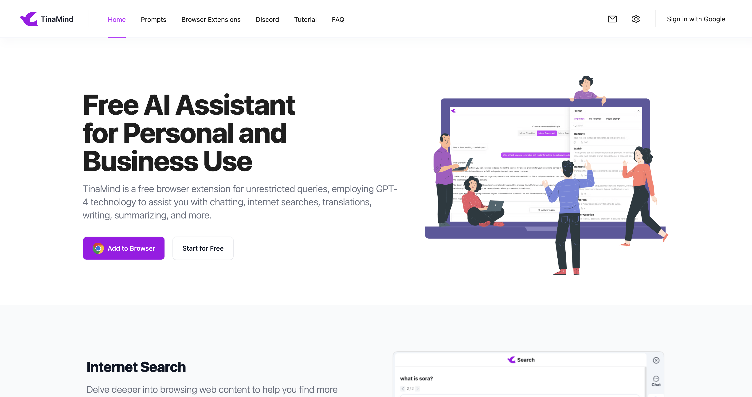 TinaMind - The AI-powered Browser Extension Assistant icon