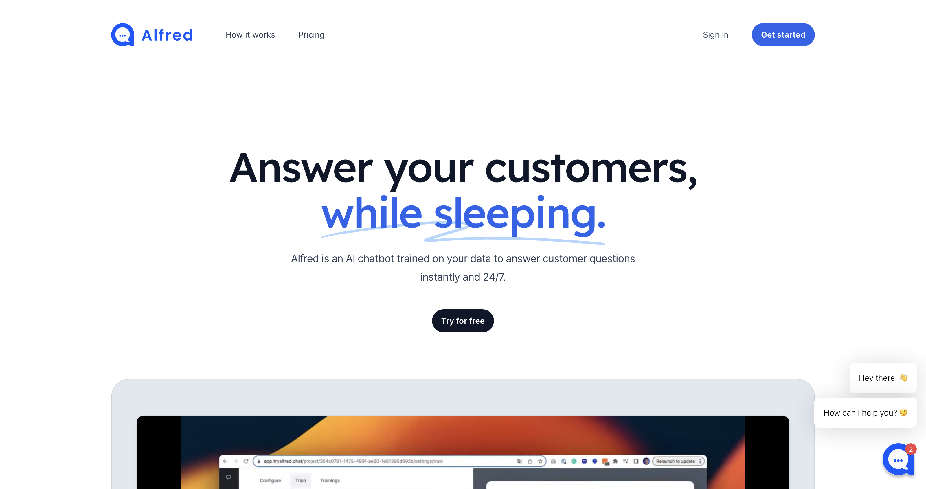 Alfred - The power of ChatGPT for your customers icon