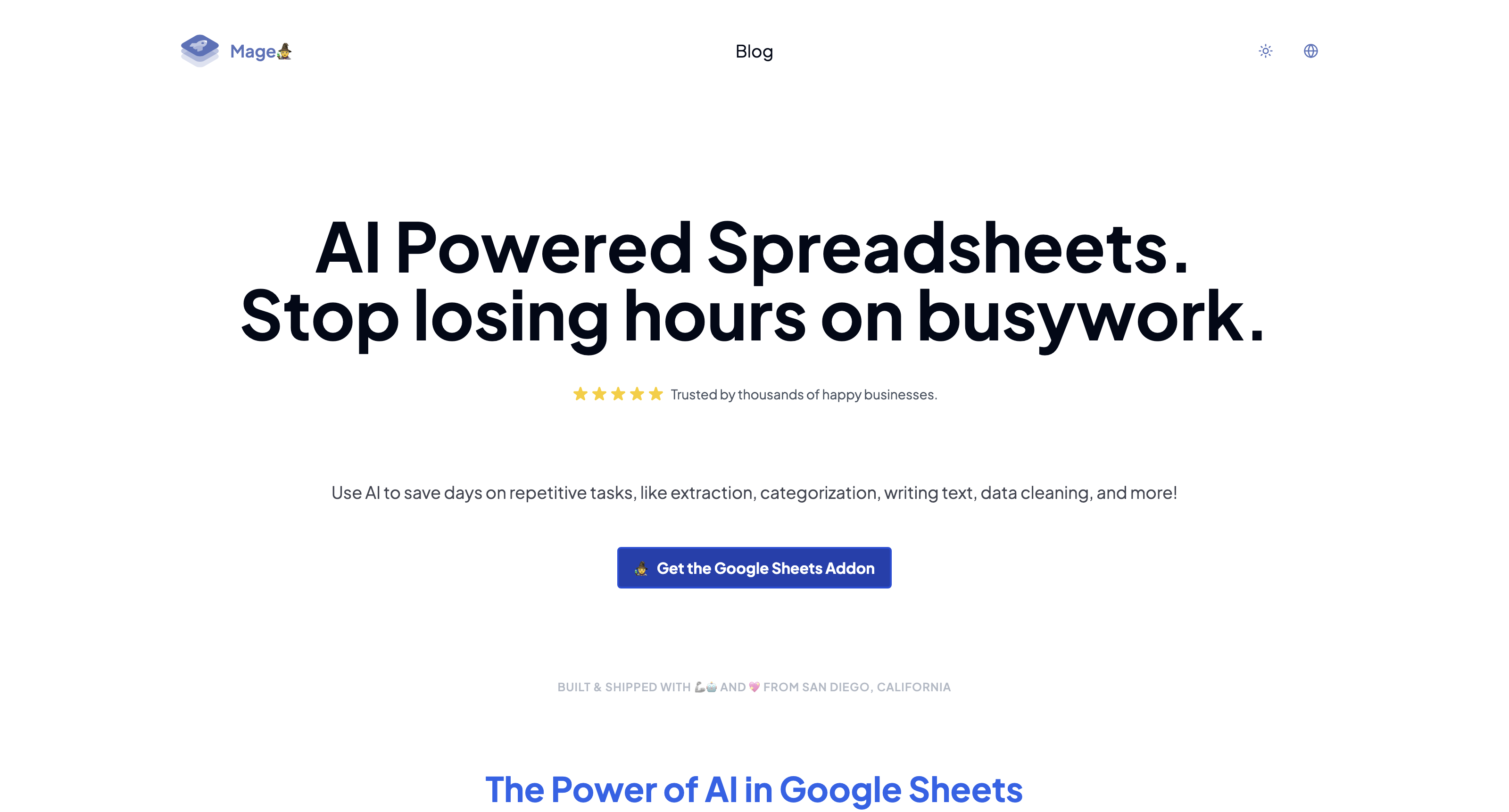 Mage - AI for Google Sheets