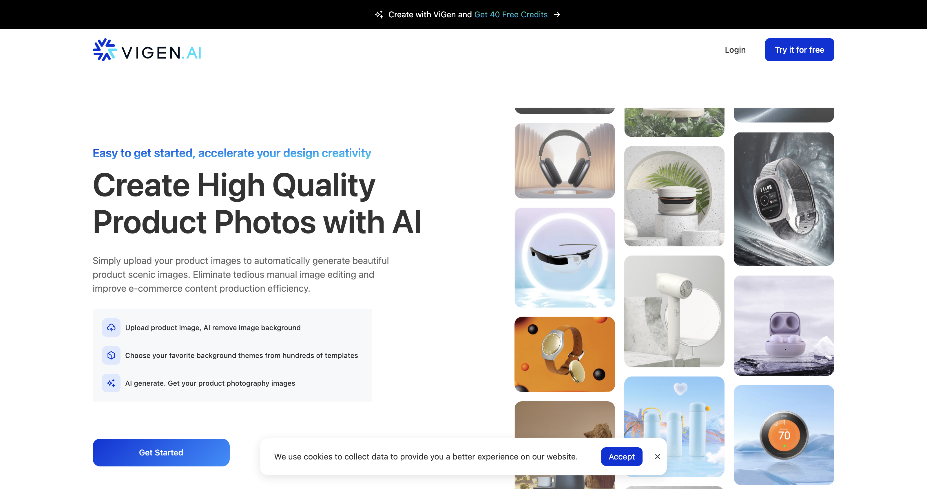 ViGen | Create High Quality Product Photos with AI