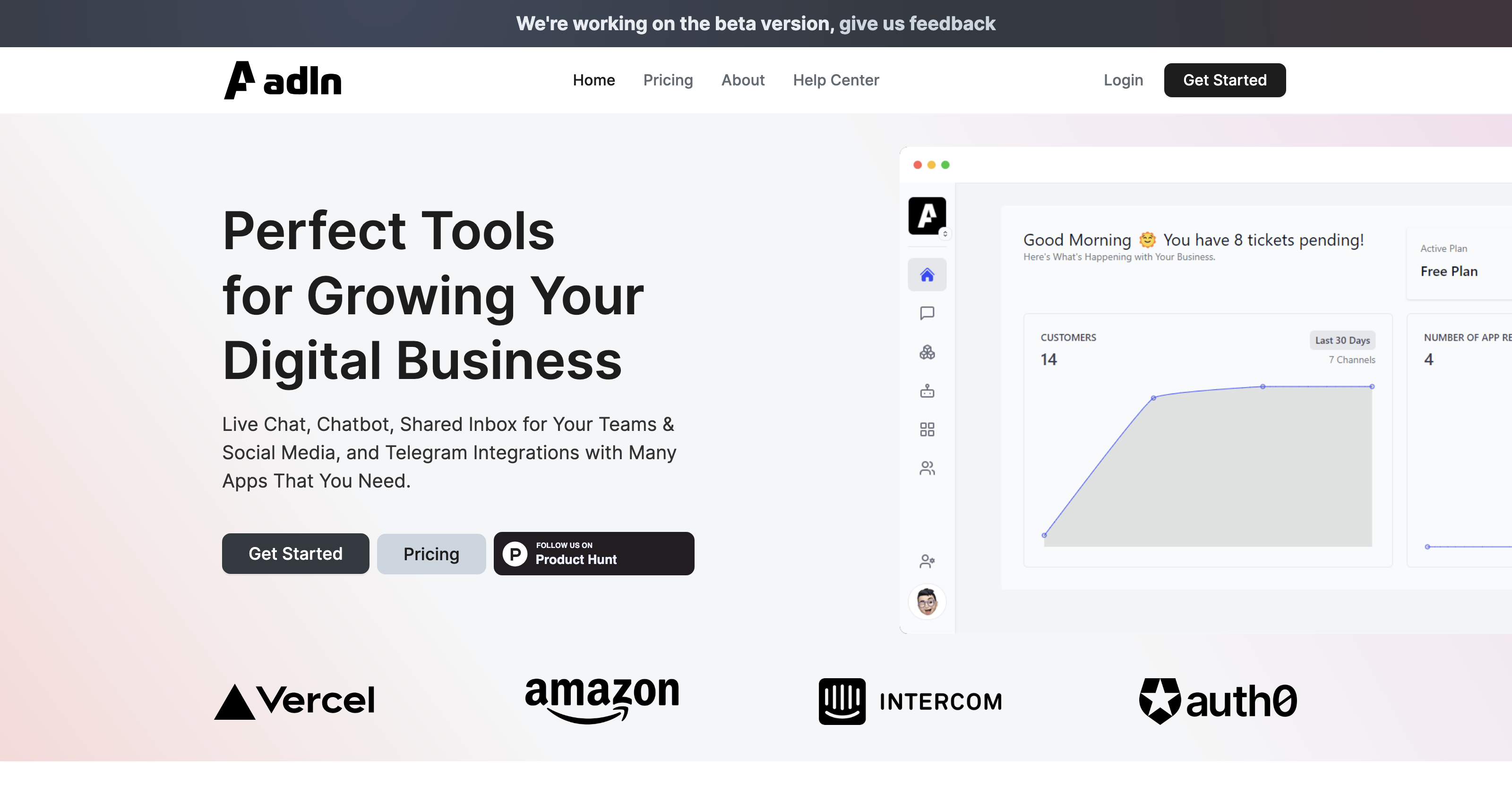 Adln.io: LiveChat, Chatbot & Telegram integrations icon