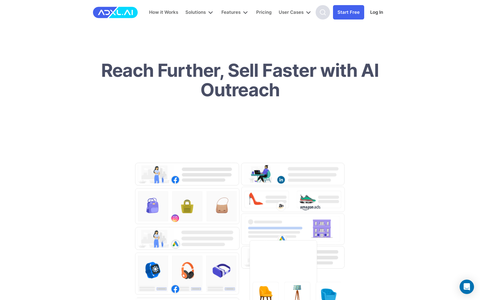 ADXL Less spend more results with multi-channel AI automation. icon