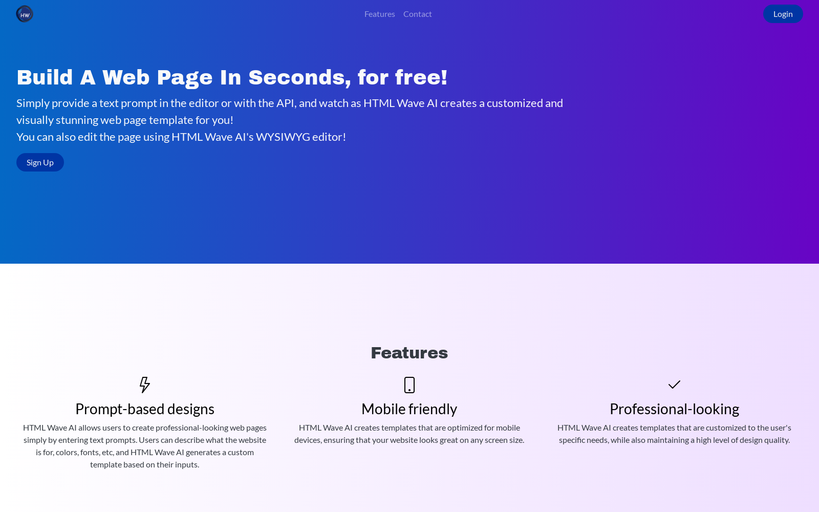 HTML Wave AI icon