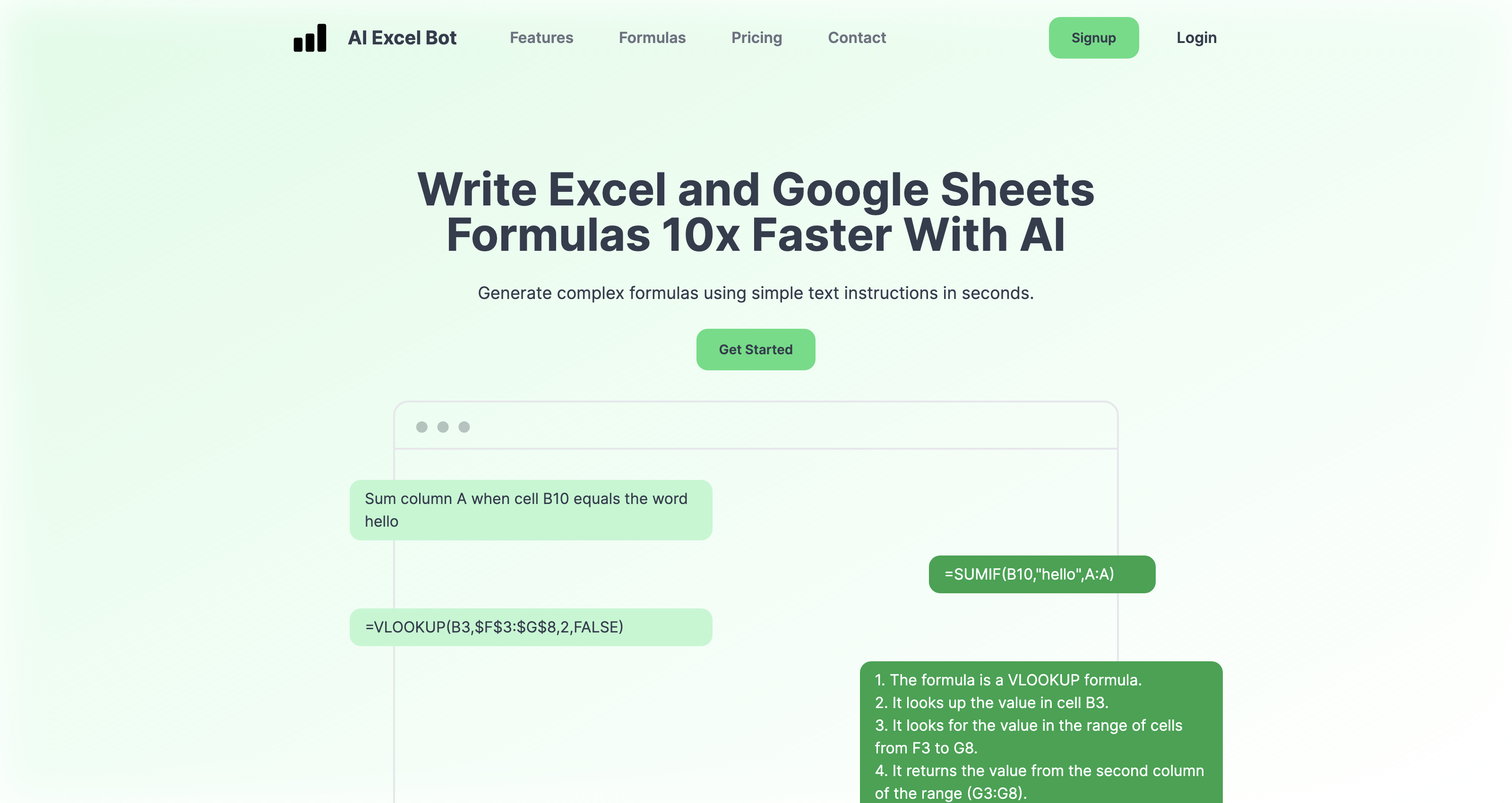 AI Excel Bot | Use AI To Generate Excel Formulas In Seconds