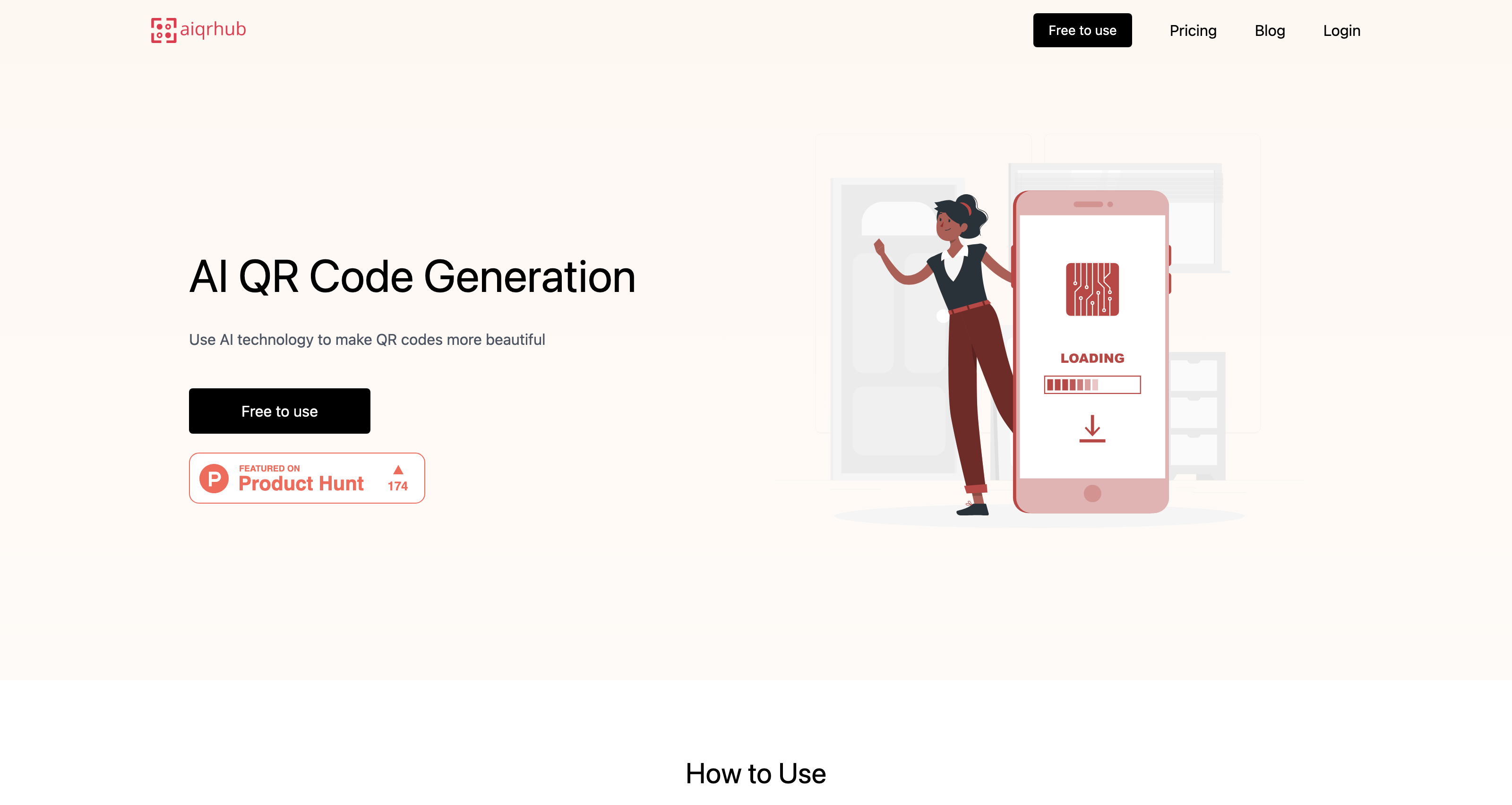 AIQRHub - AI QR Code Generate