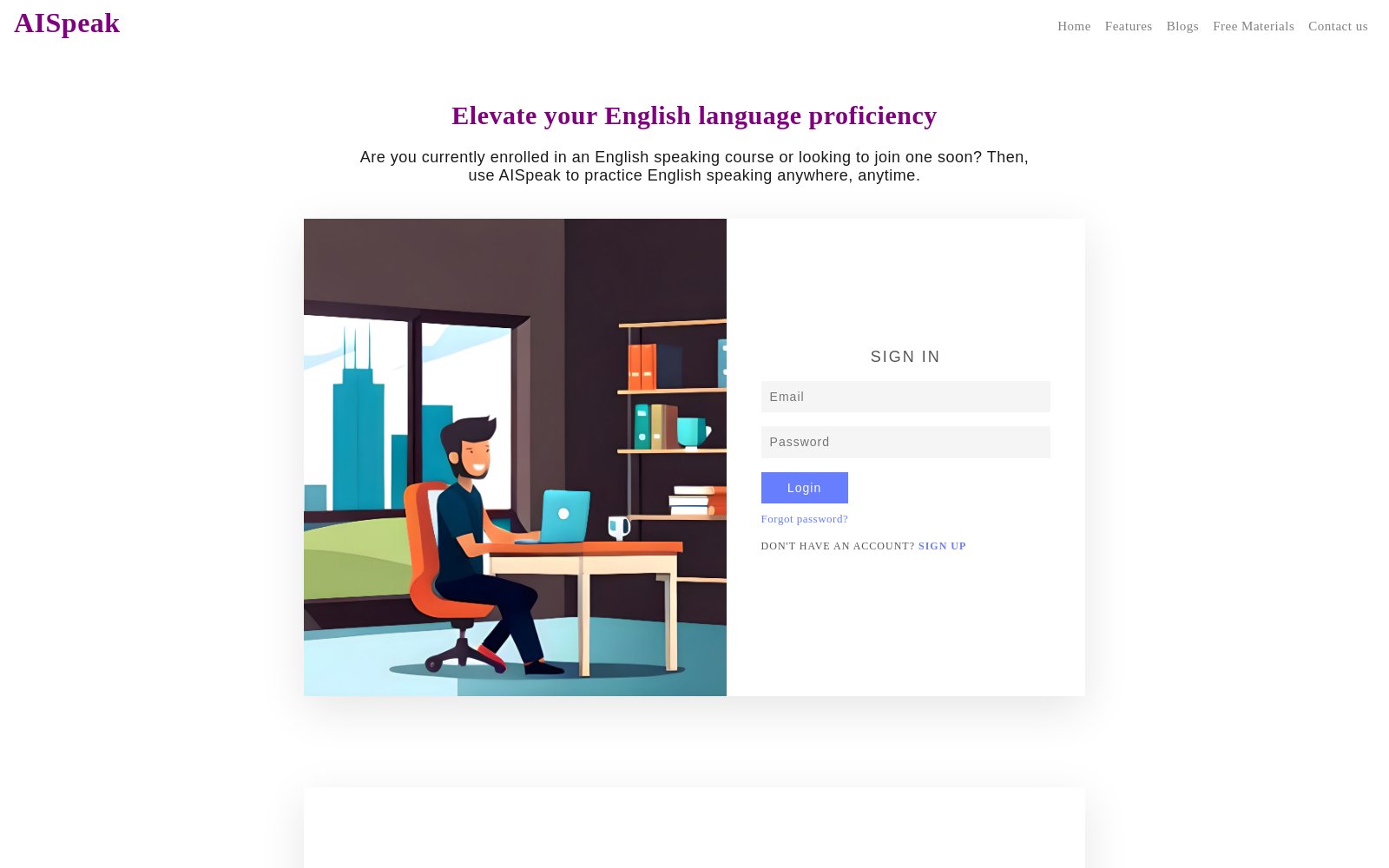 AISpeak: Practice English speaking
