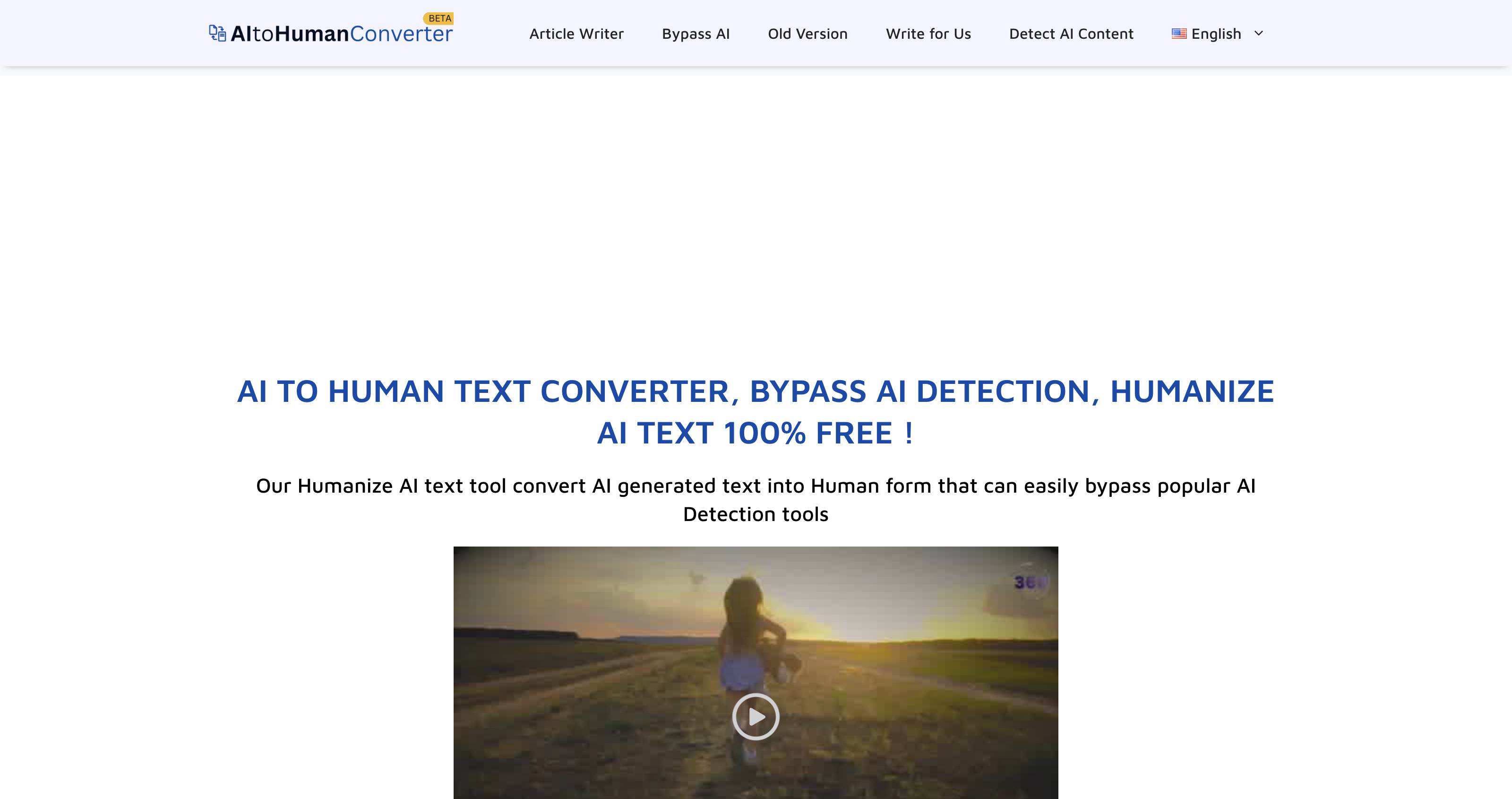 AI to Human Text Converter | Bypass AI Detection 100% Free | Humanize Ai Text - AI to Human Converter icon