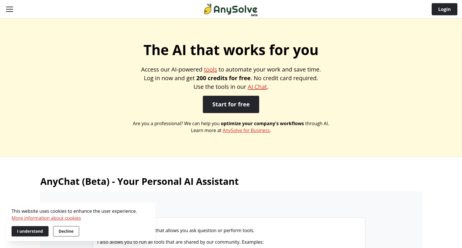 Home | Anysolve AI