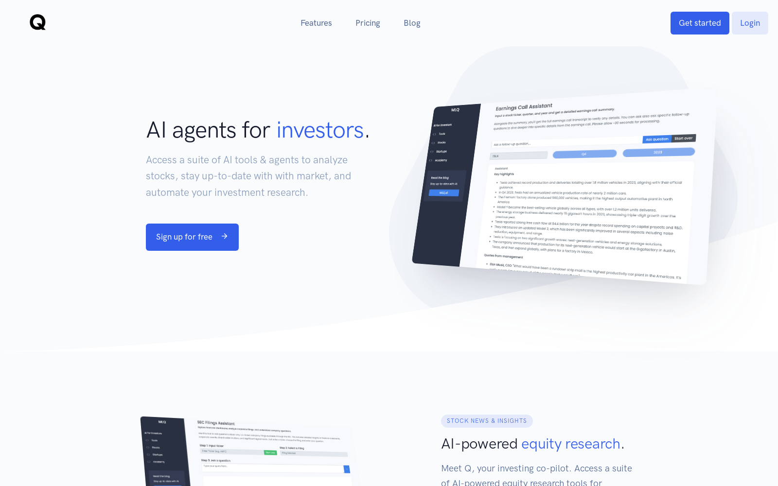 MLQ.ai | AI for Investors
