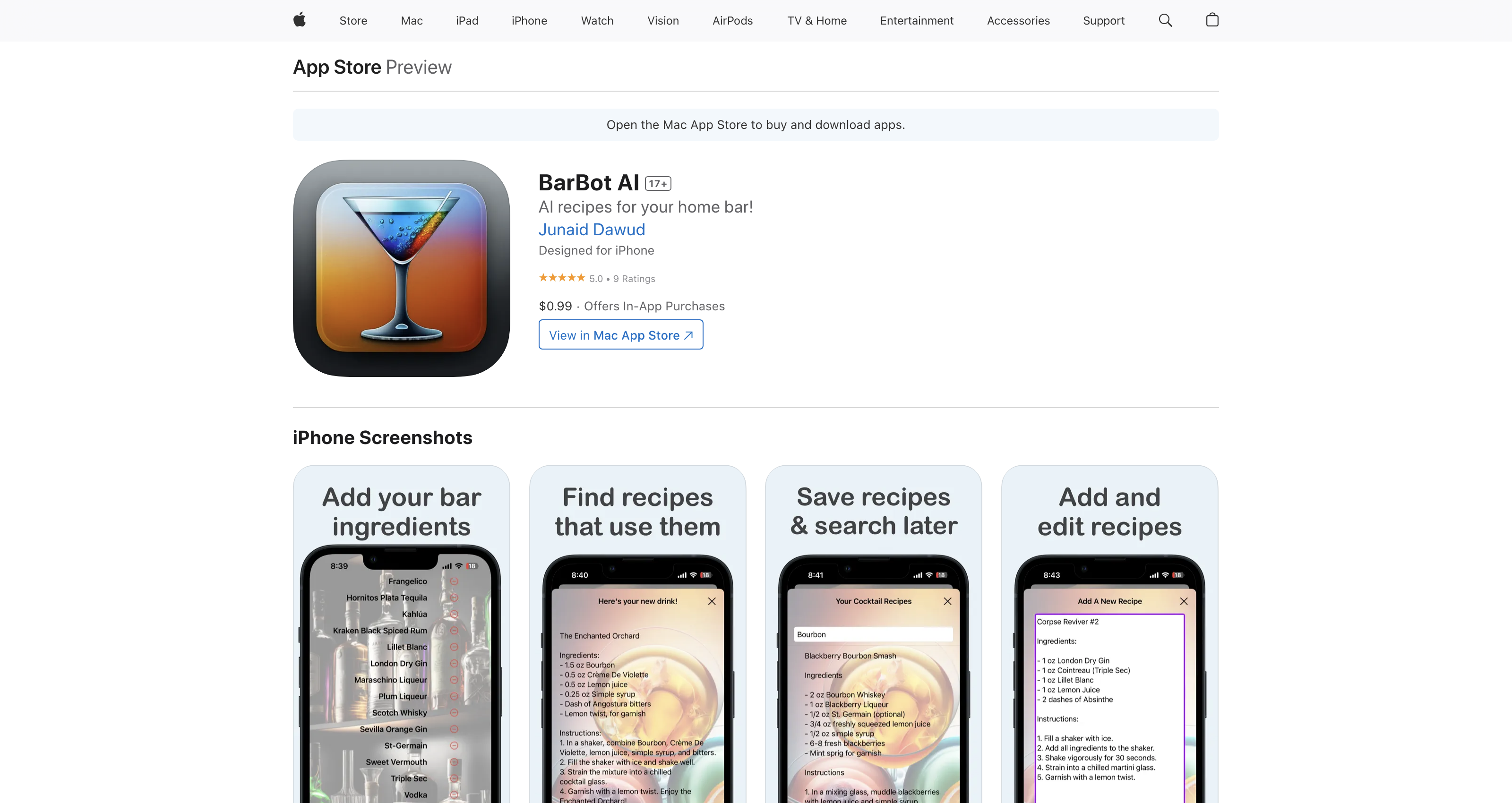 Mixology: Personal Bartender icon
