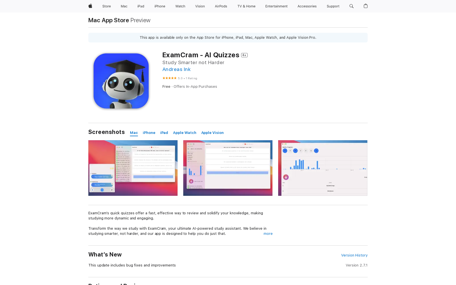 ExamCram - AI Quizzes icon