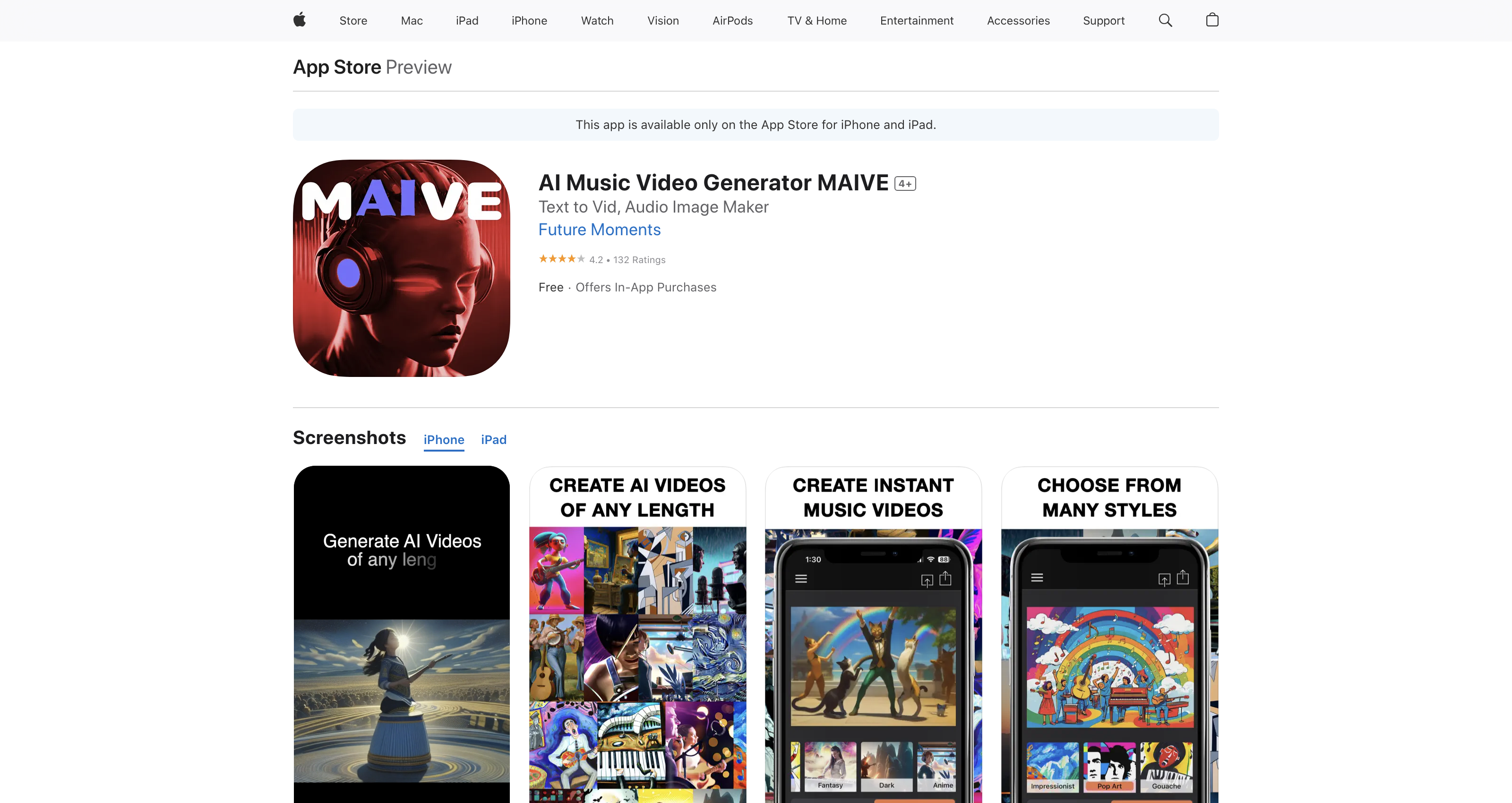 AI Music Video Generator MAIVE icon