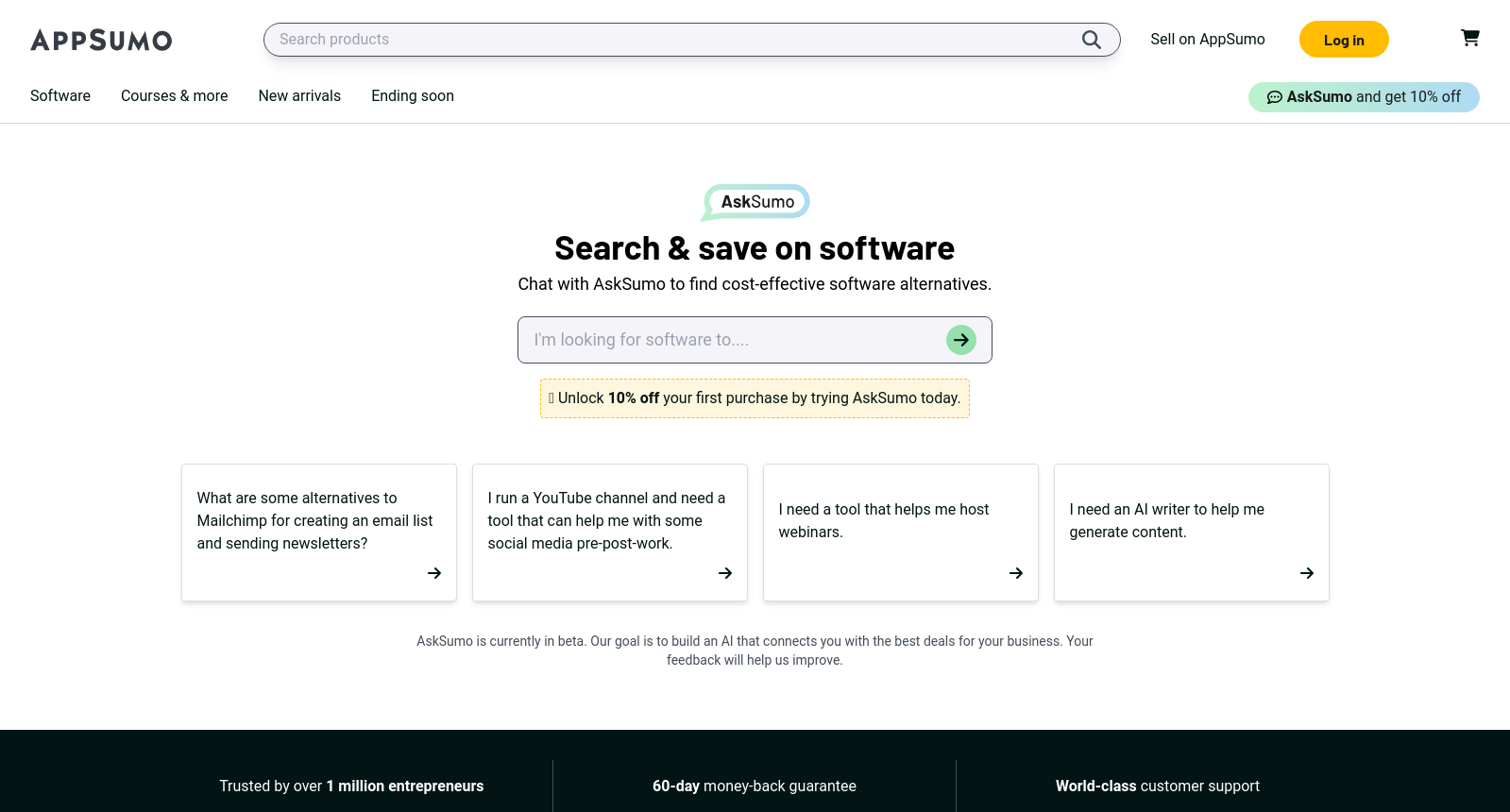 AskSumo | Get help with your business | AppSumo icon