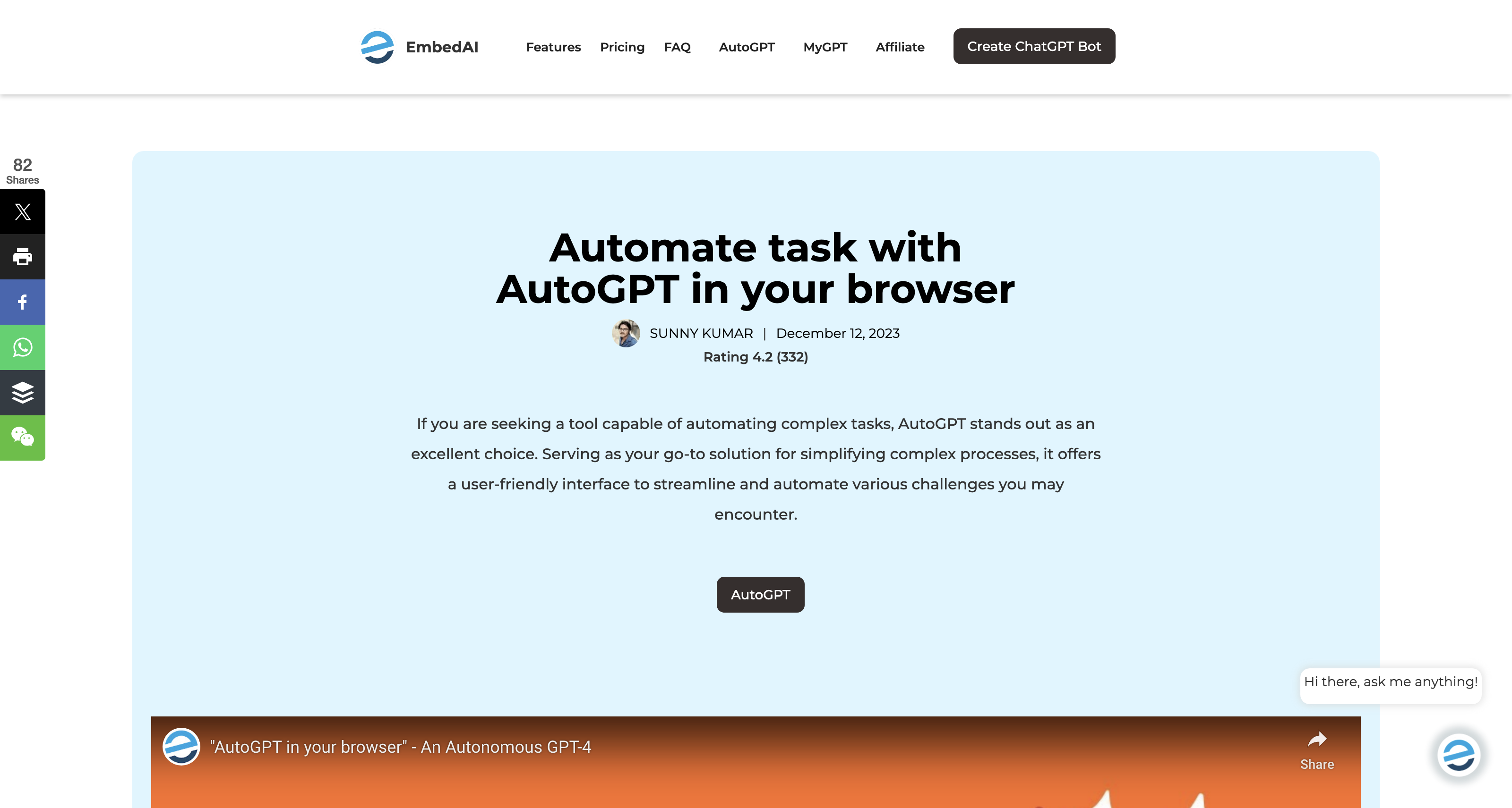 AutoGPT on the browser in 2024 icon