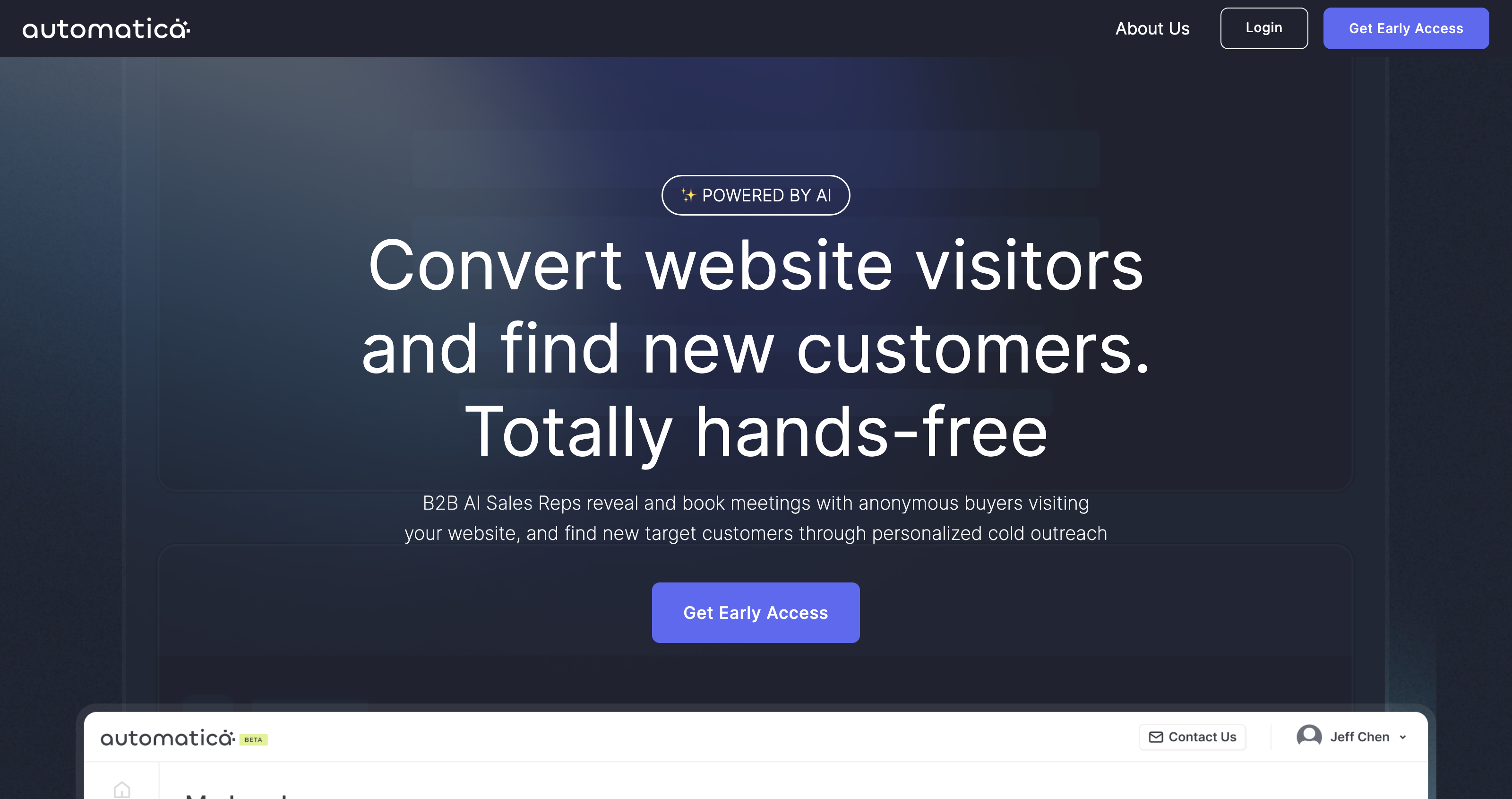 Automatica - Convert website visitors and find new customers. Totally hands-free