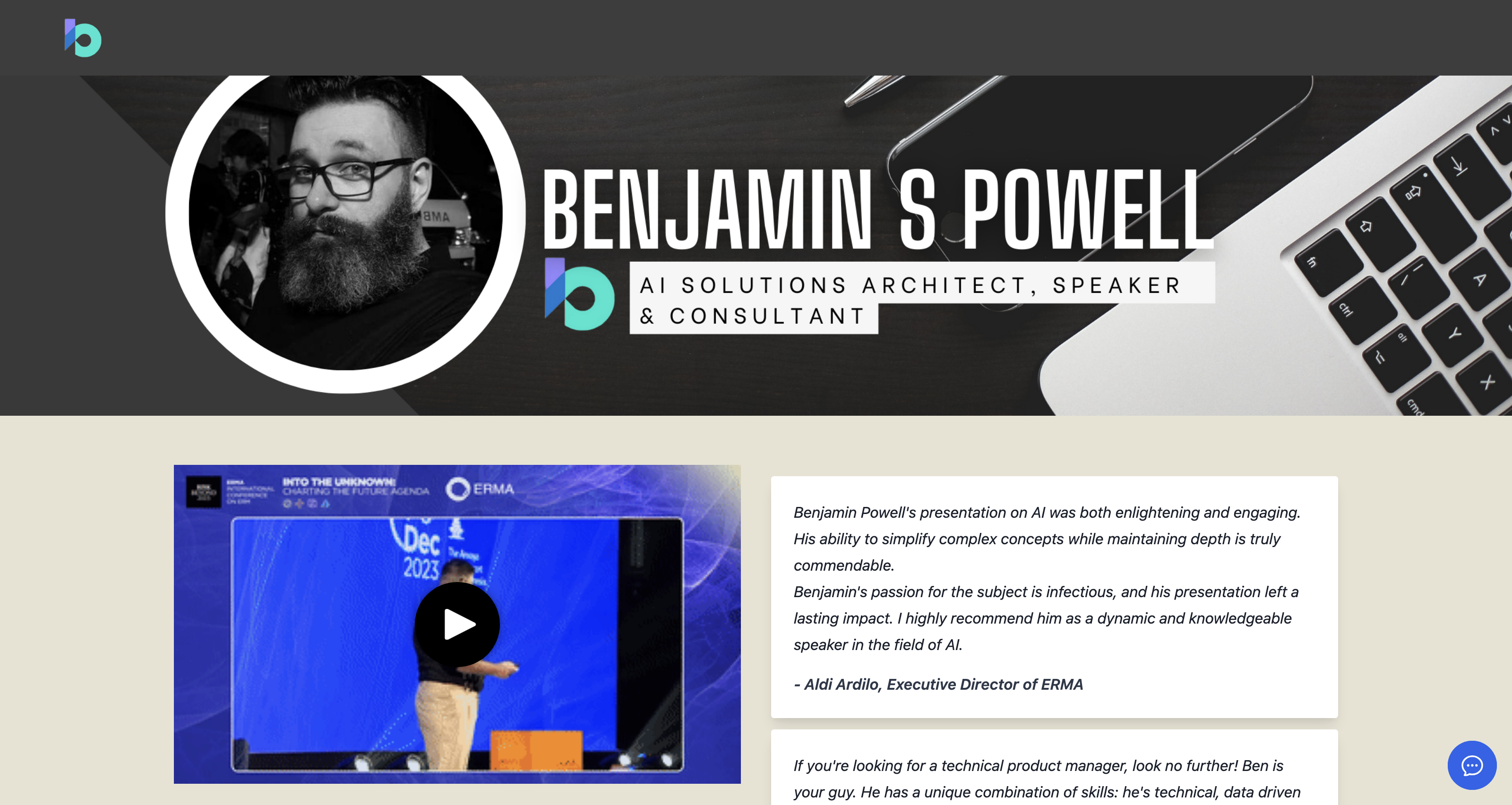 Benjamin S Powell - Leading AI Consultant For Small Business to Enterprise.