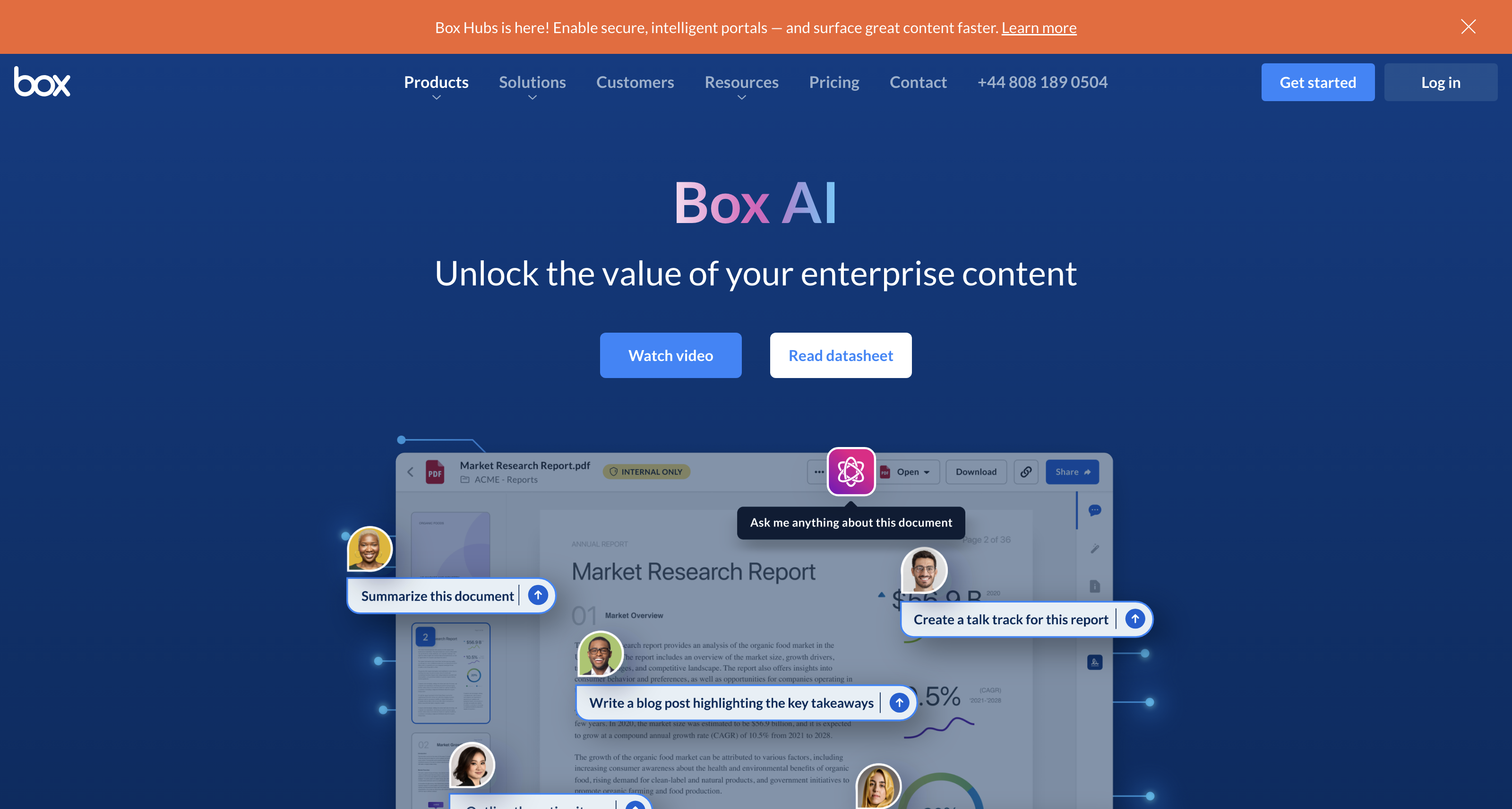 Secure, Enterprise-Grade AI for Your Content | Box AI icon