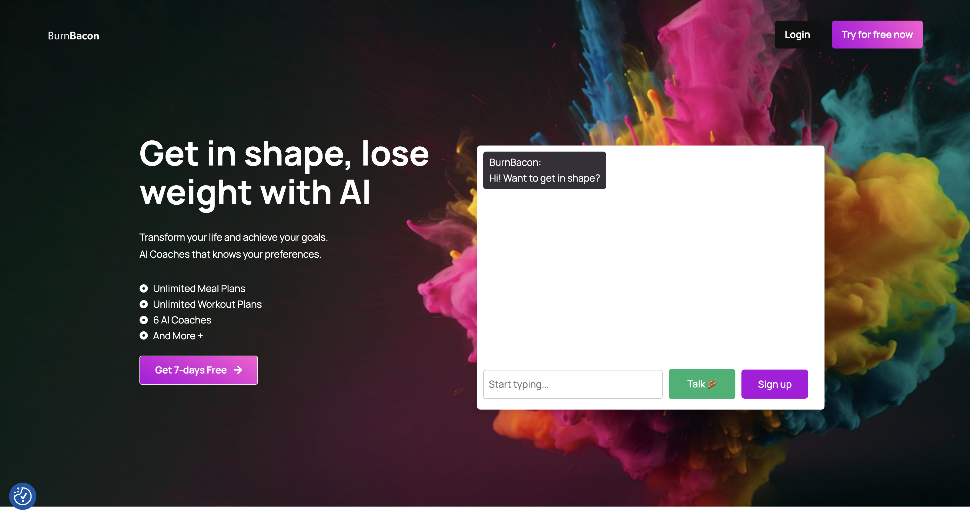 BurnBacon: Get in shape with your personal AI Fitness Coach icon