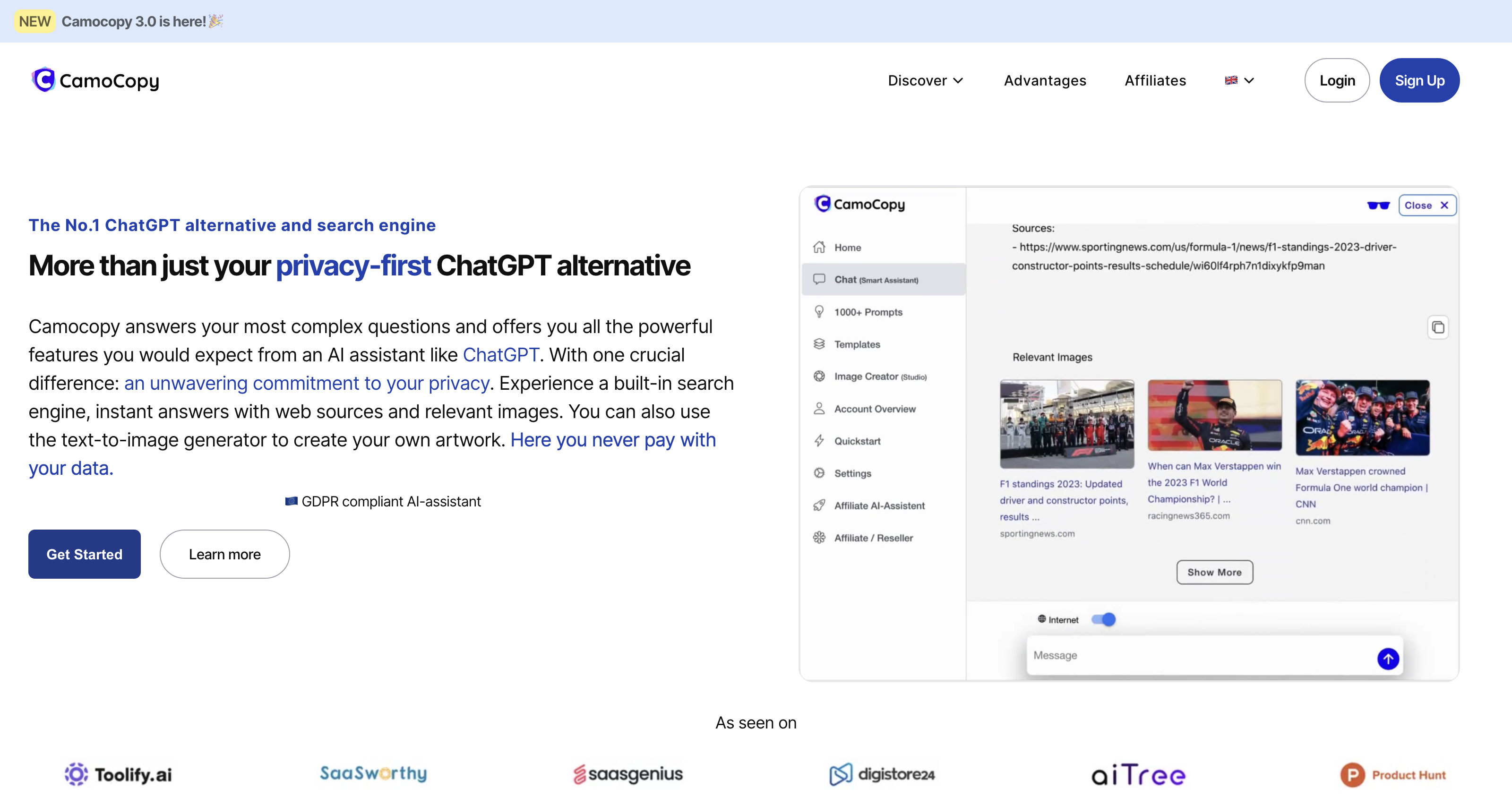 The privacy-friendly ChatGPT alternative icon