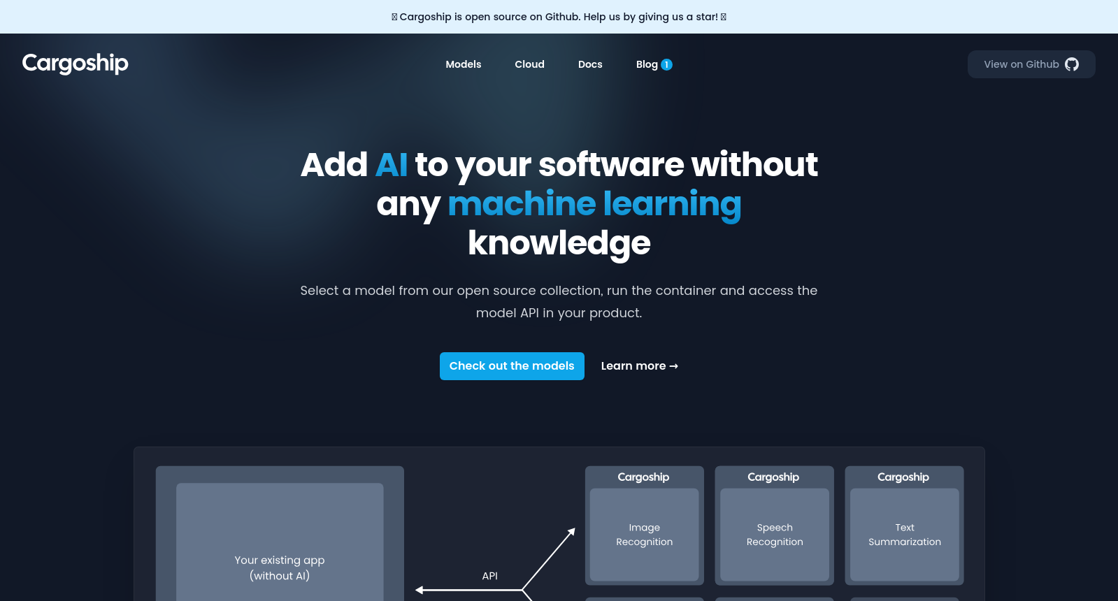 Cargoship - Integrate AI into your Application