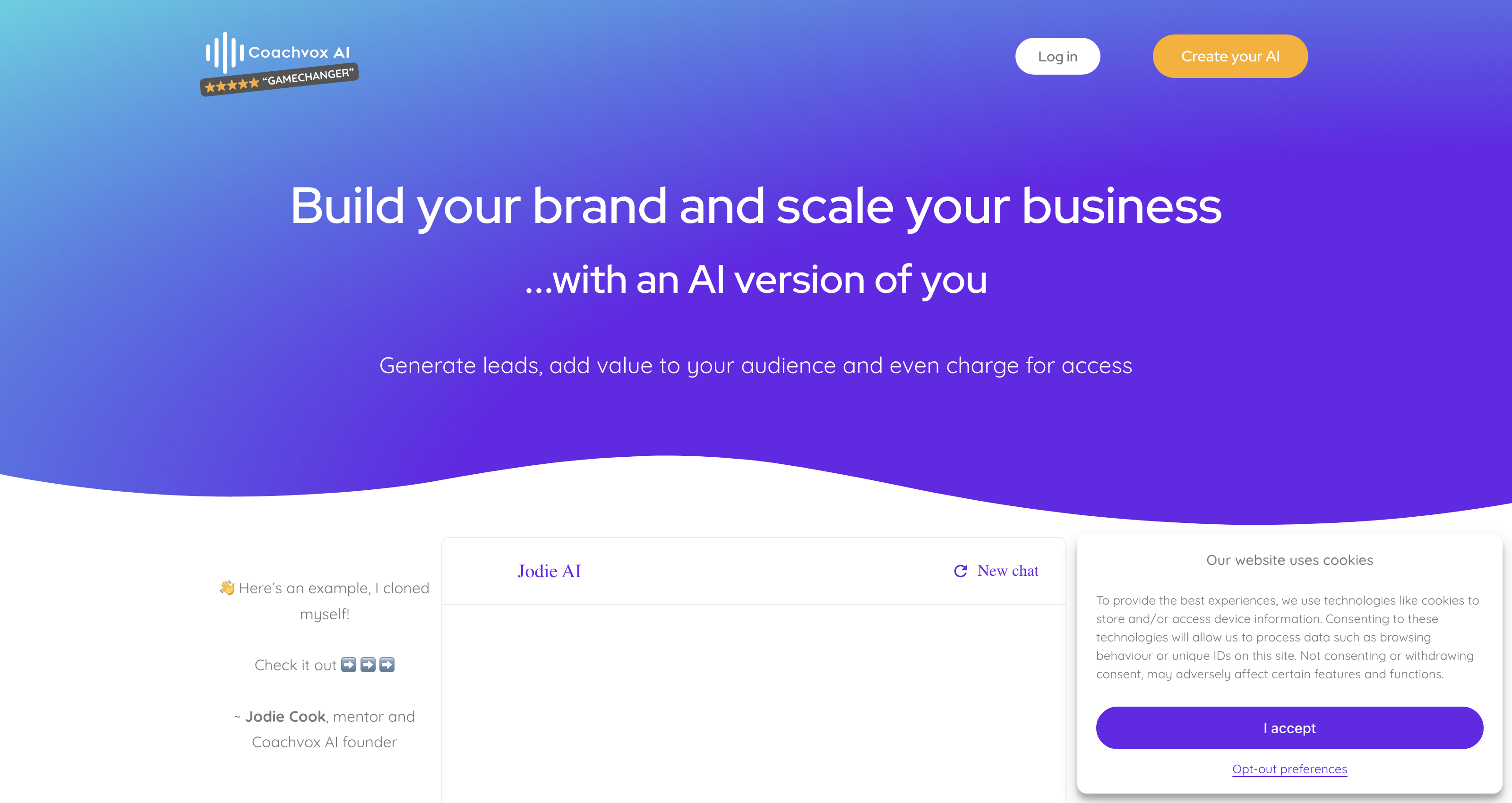 Coachvox AI | Create an AI version of yourself icon