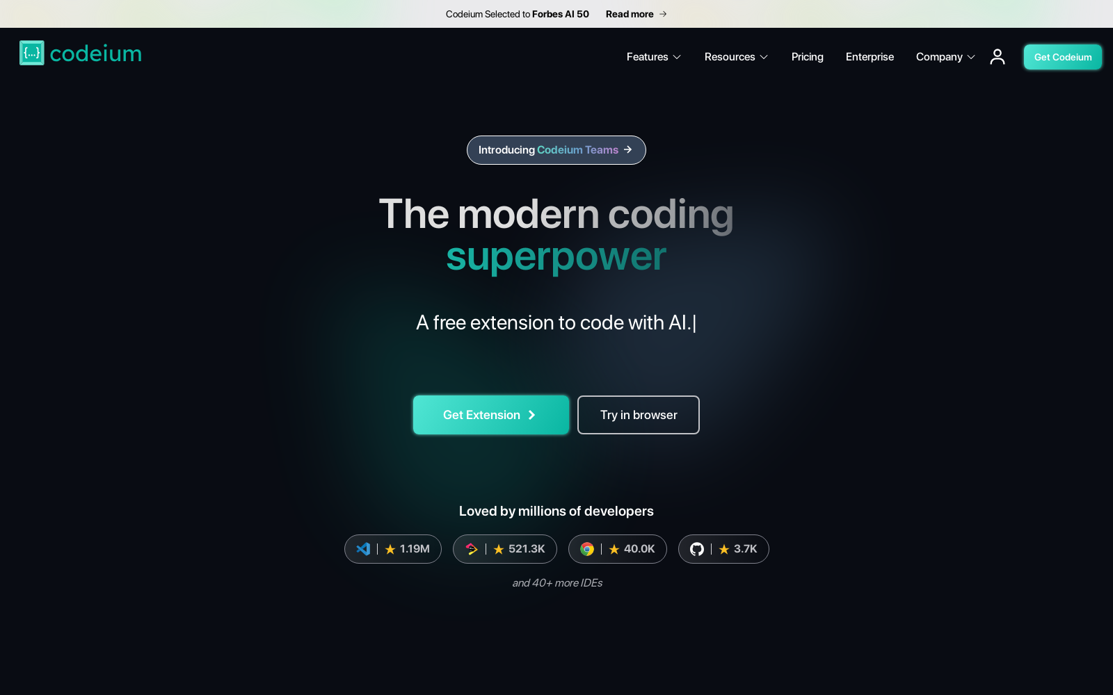 Codeium · Free AI Code Completion & Chat