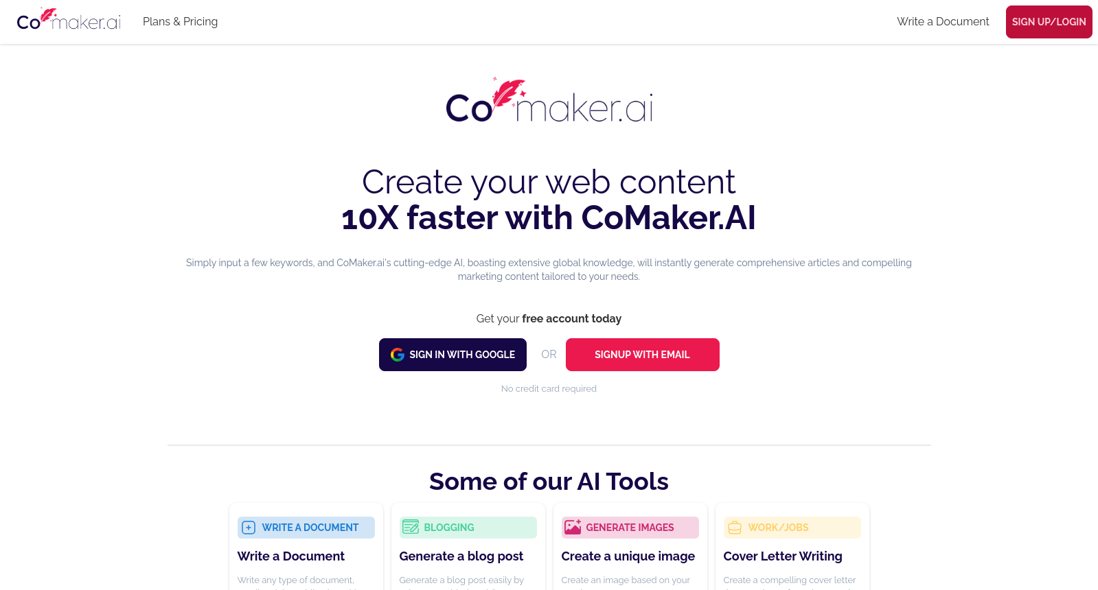 CoMaker.ai - Your AI-powered content creation partner