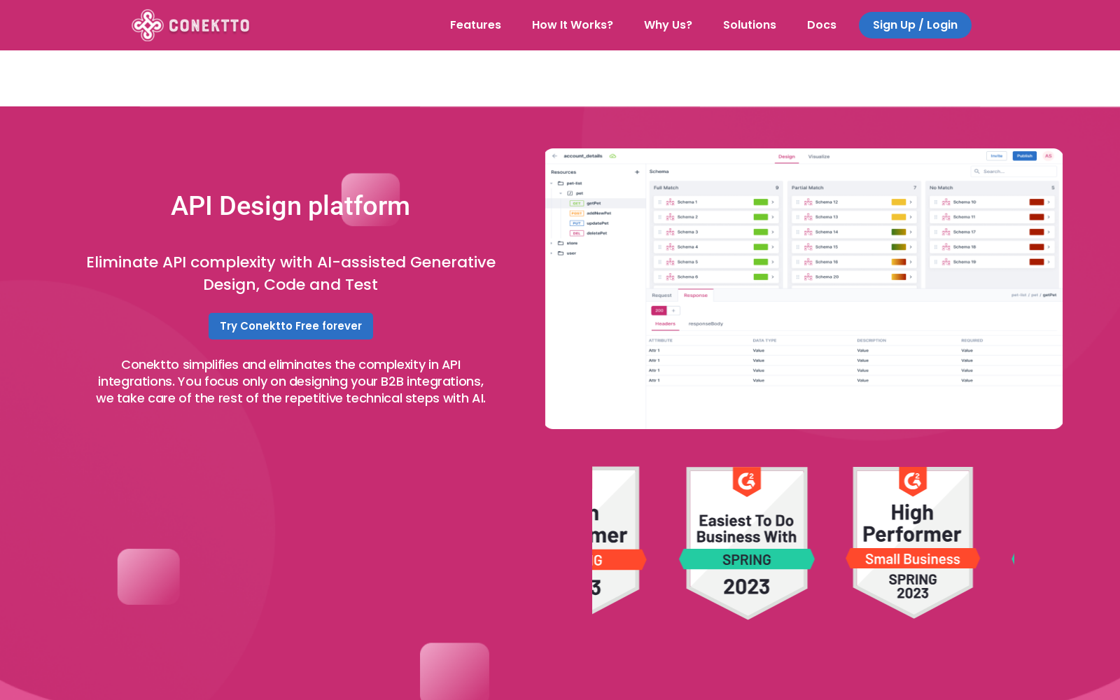 Best API Design Platform Online 2023 - Conektto icon