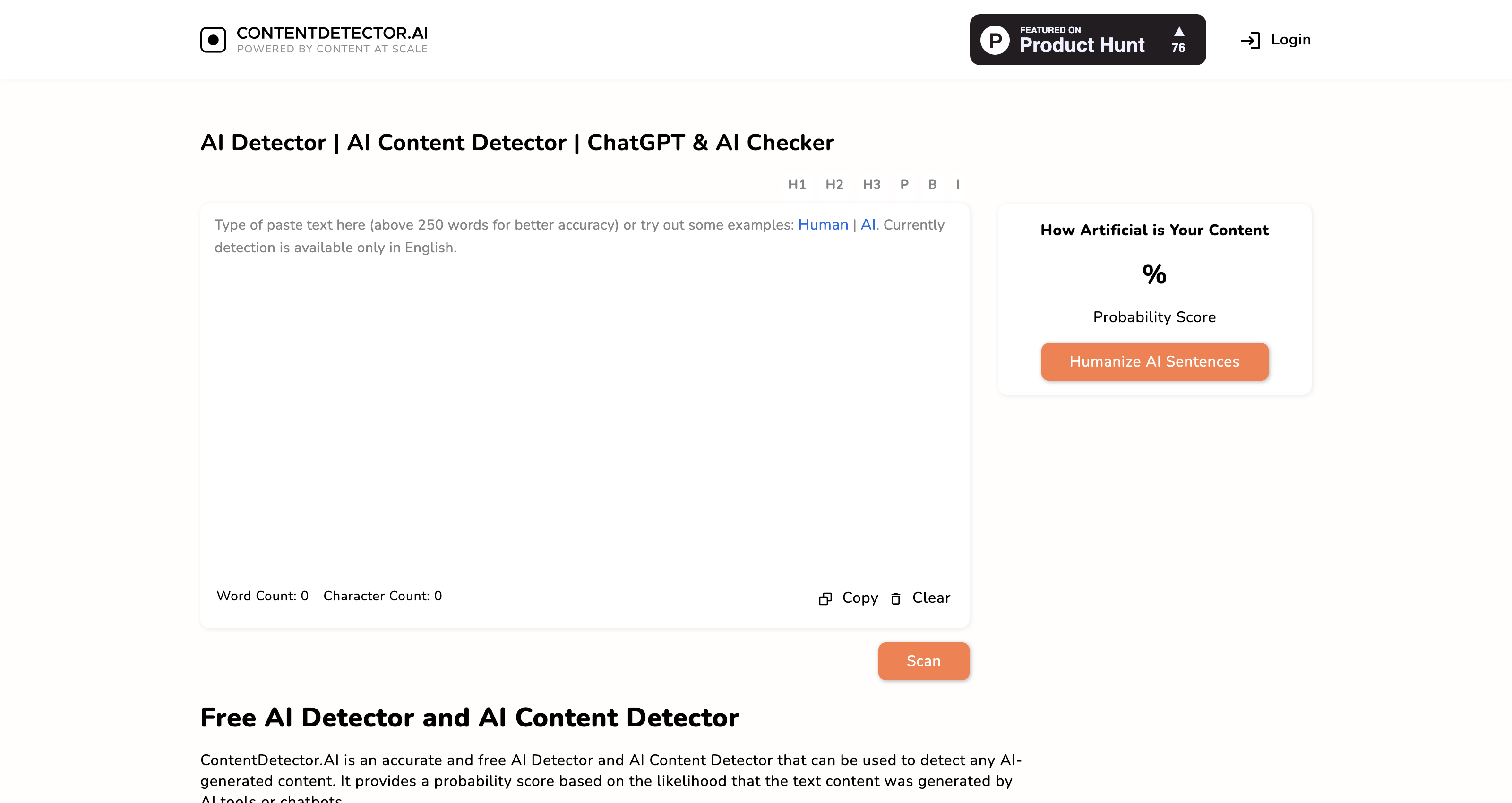 AI Content Detector: AI Checker for ChatGPT, Claude, Gemini