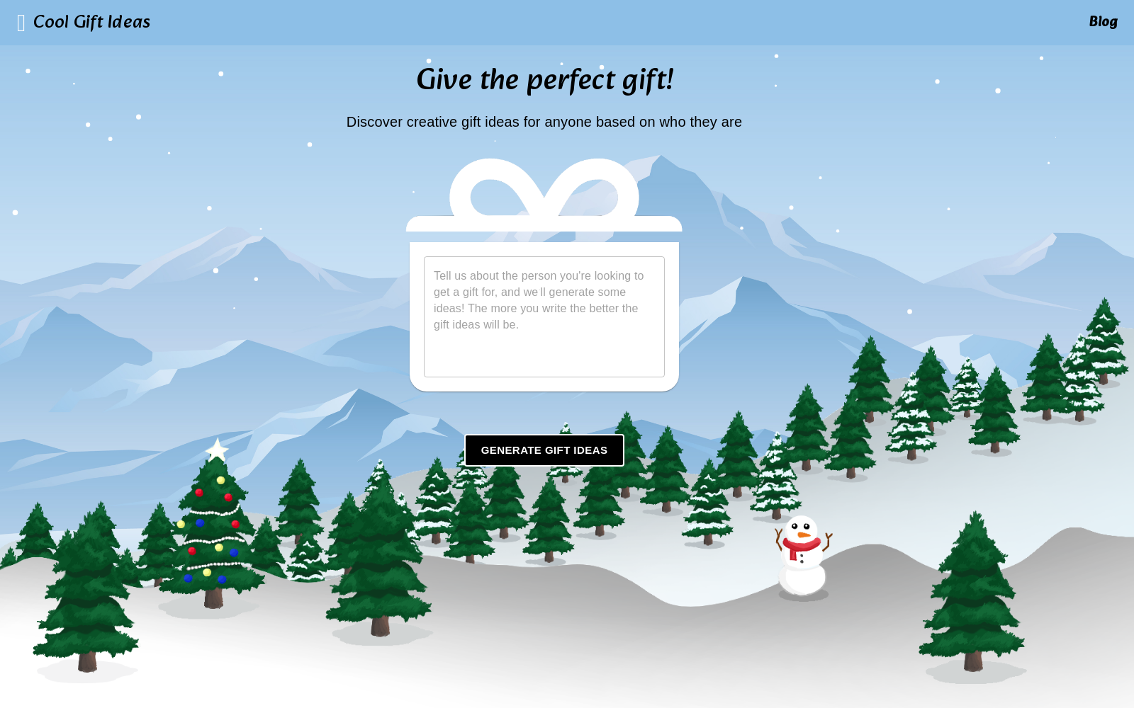 Cool Gift Ideas | Free AI-Powered Gift Suggestions