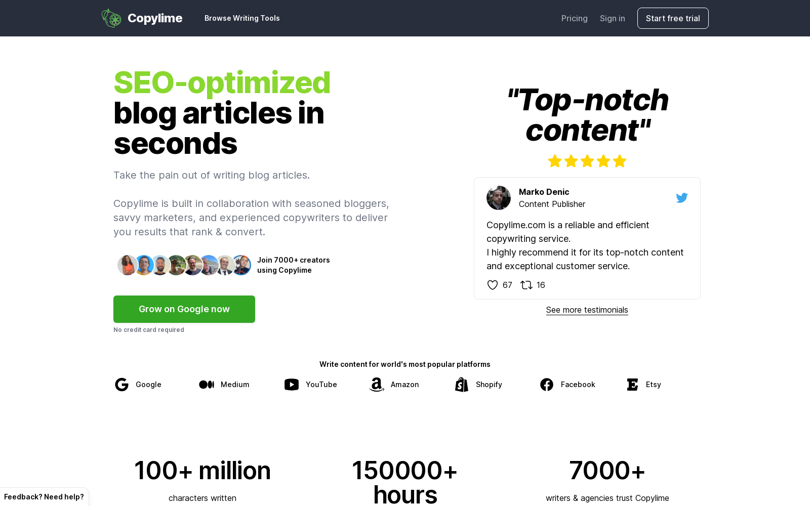 Write your blog articles, books, essays and more with Smart AI icon