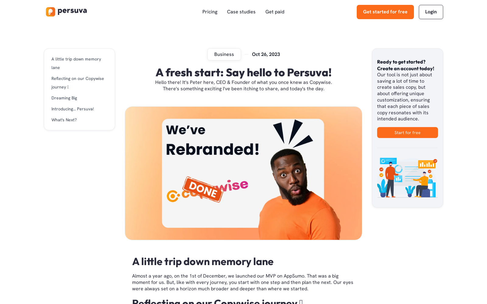 A fresh start: Say hello to Persuva! | Persuva icon