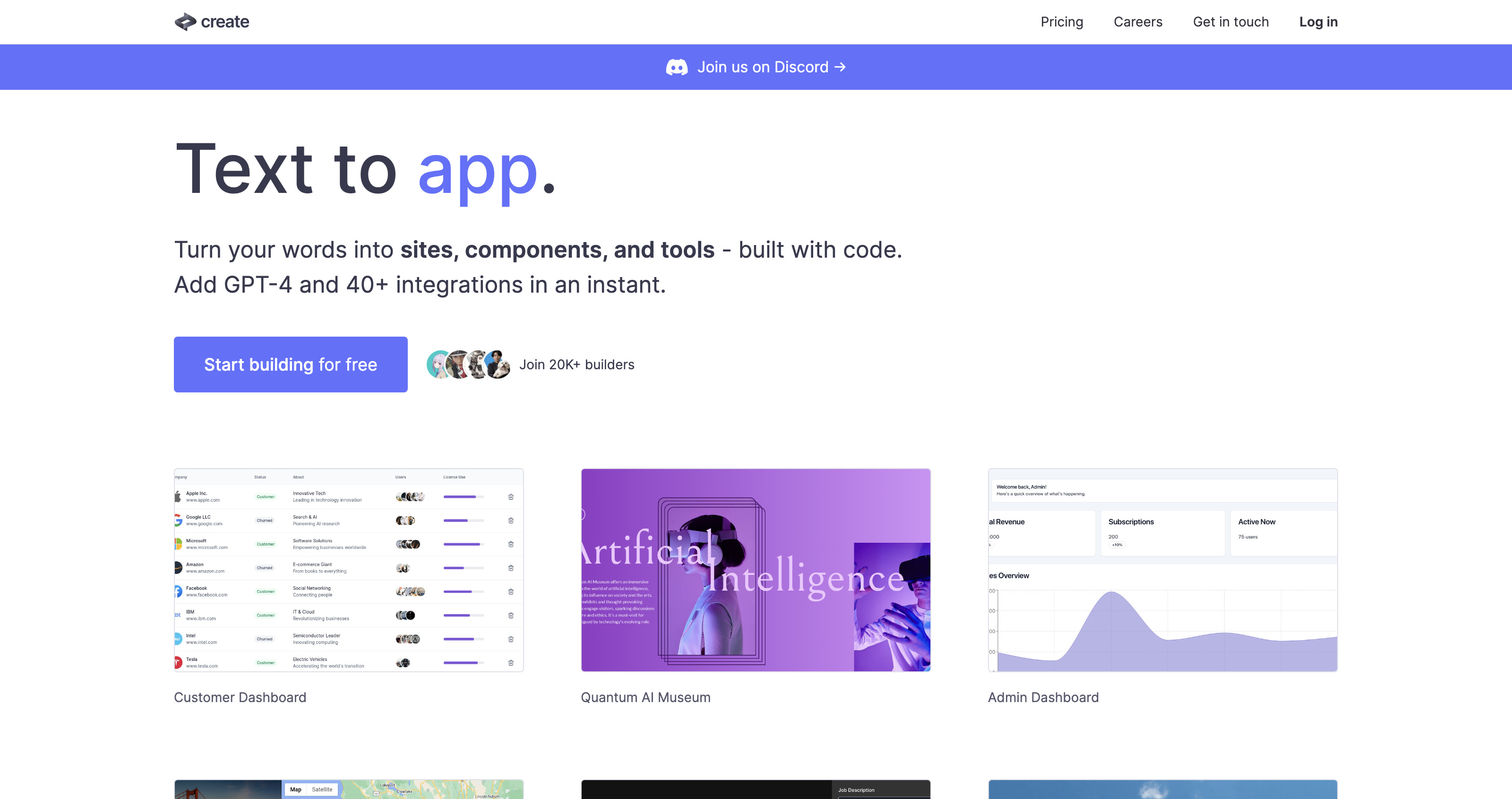 Create - free-to-use AI app builder icon