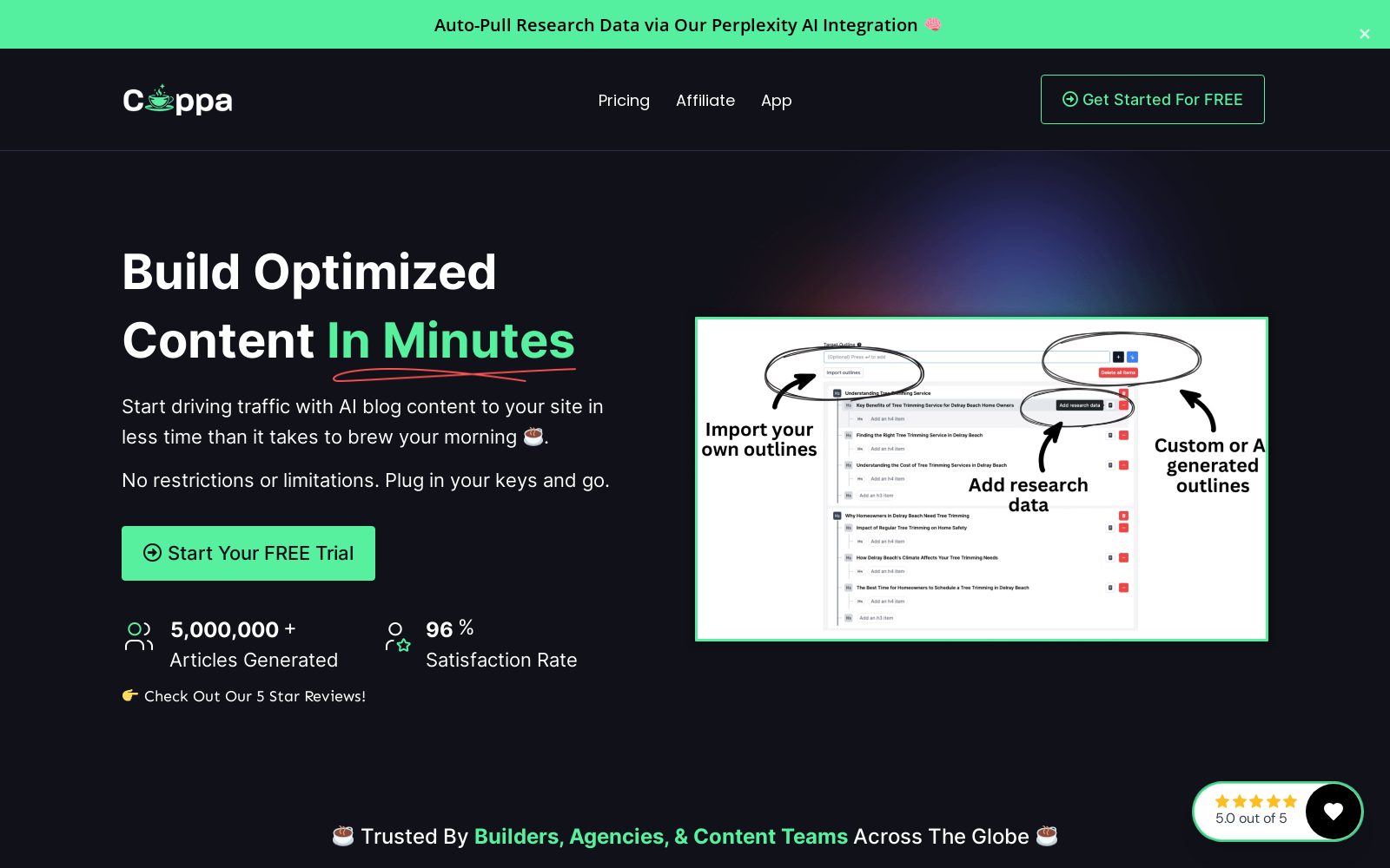 Cuppa.sh☕: The Best AI Blog Writer | Create Posts in Minutes