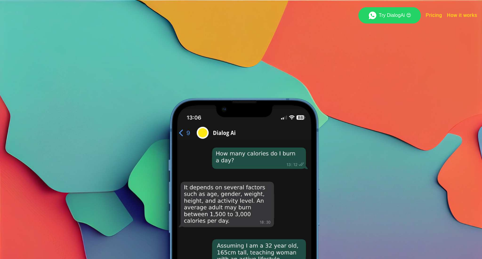 DialogAi whatsapp chatbot built with the power of ai
