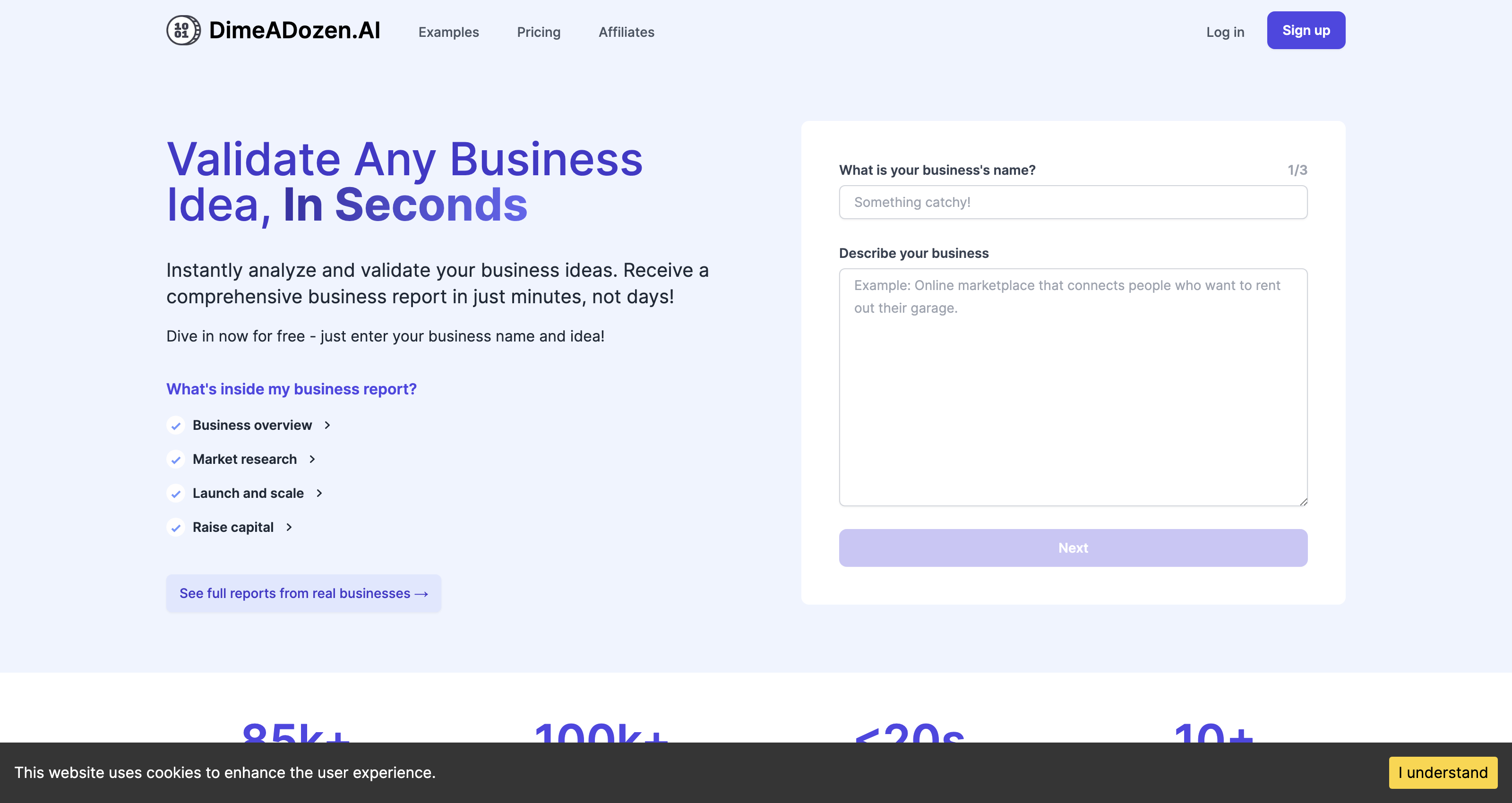DimeADozen.ai - AI Business Validation