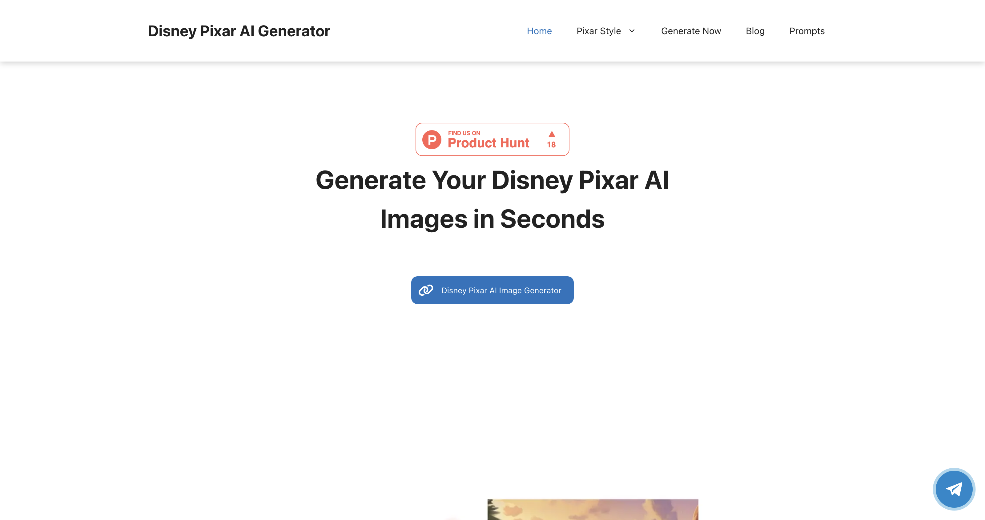 Disney Pixar AI Generator - Free & Fast Generation icon
