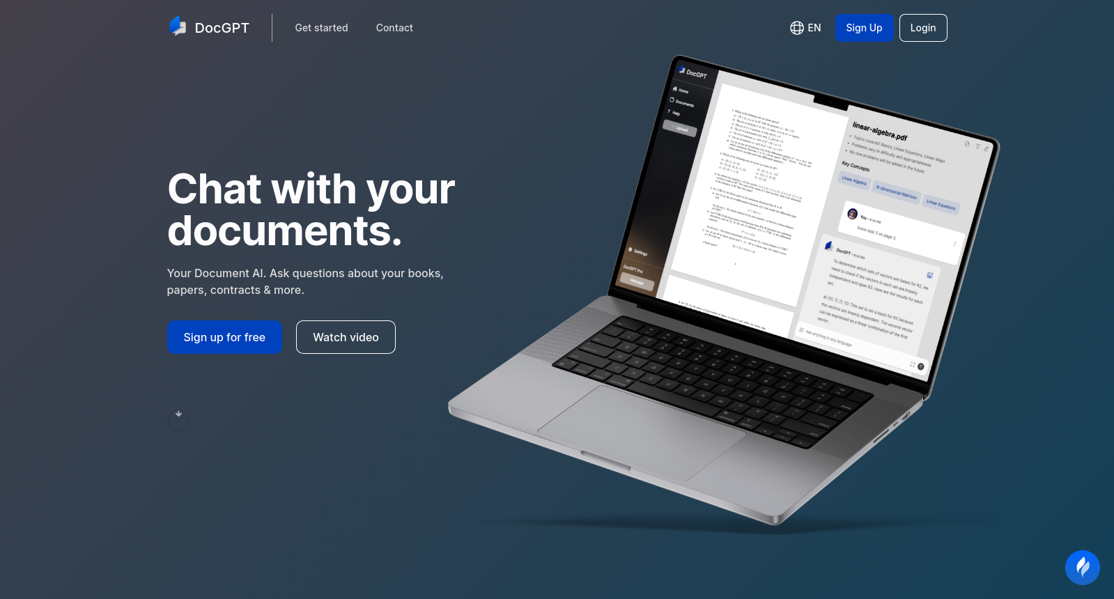 Chat with your documents! - docgpt.io