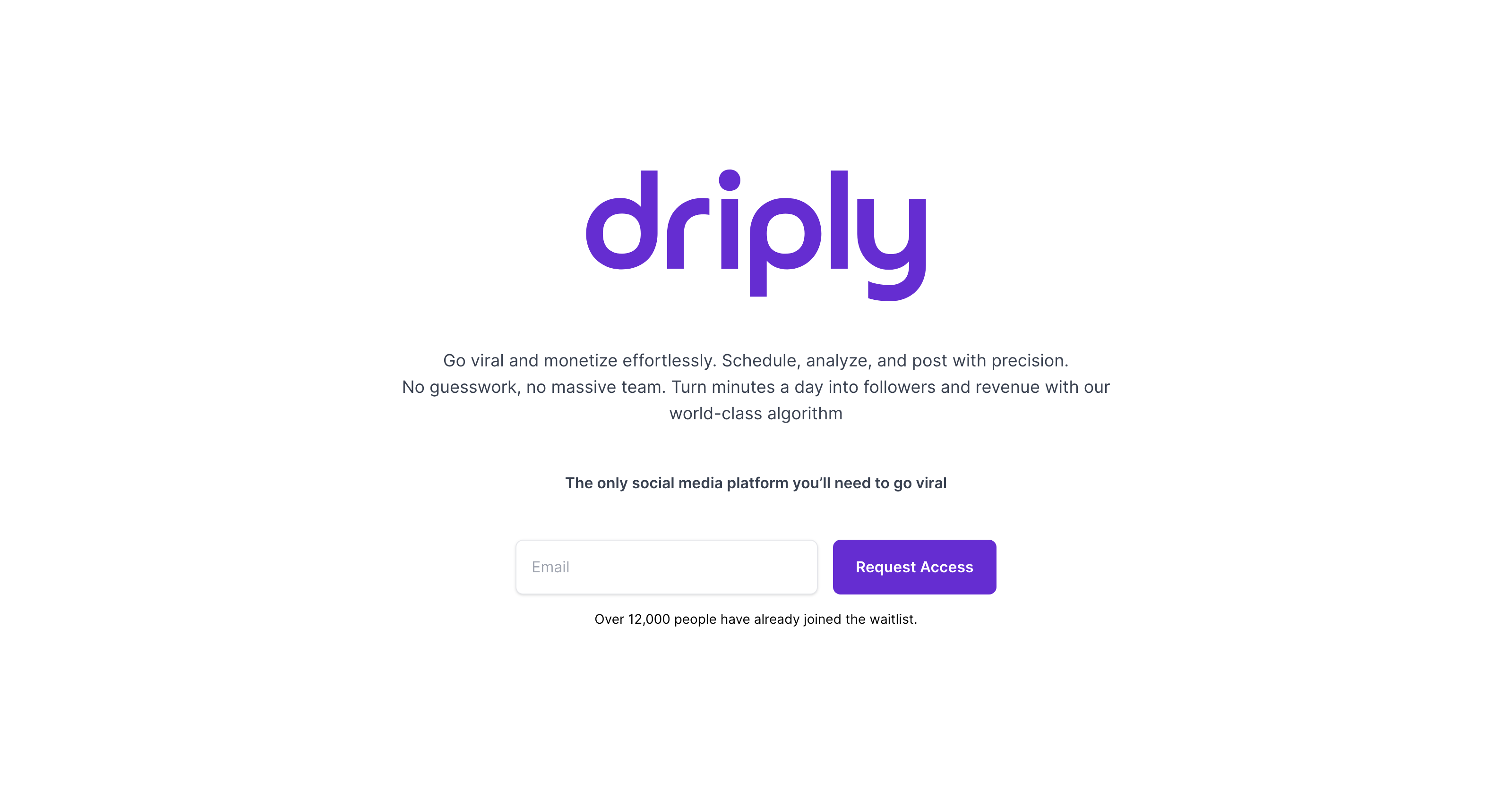 Driply - The Ultimate AI Platform for Viral Social Media Success