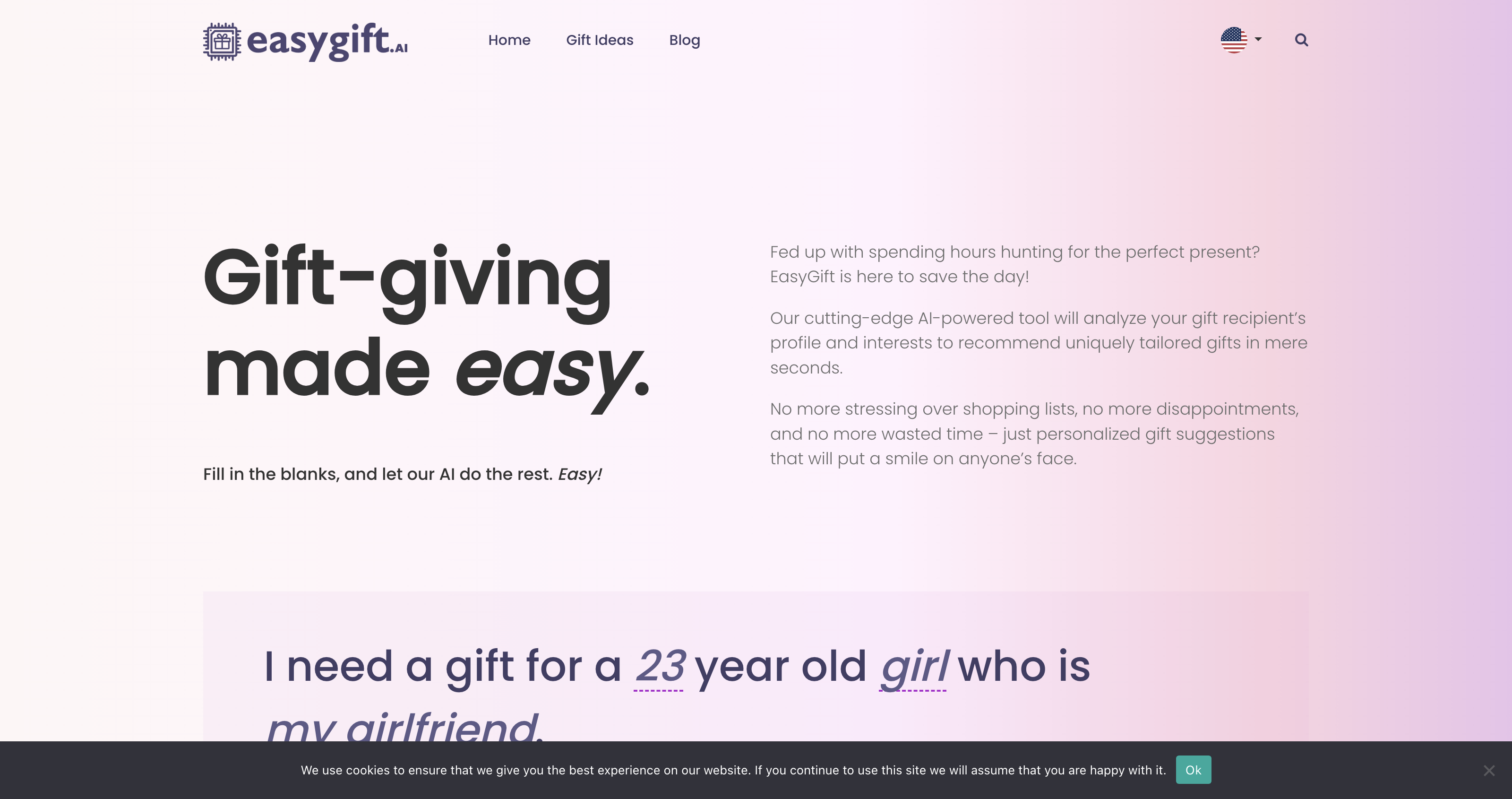 easygift.ai - Gift-giving made easy, thanks to the power of AI.