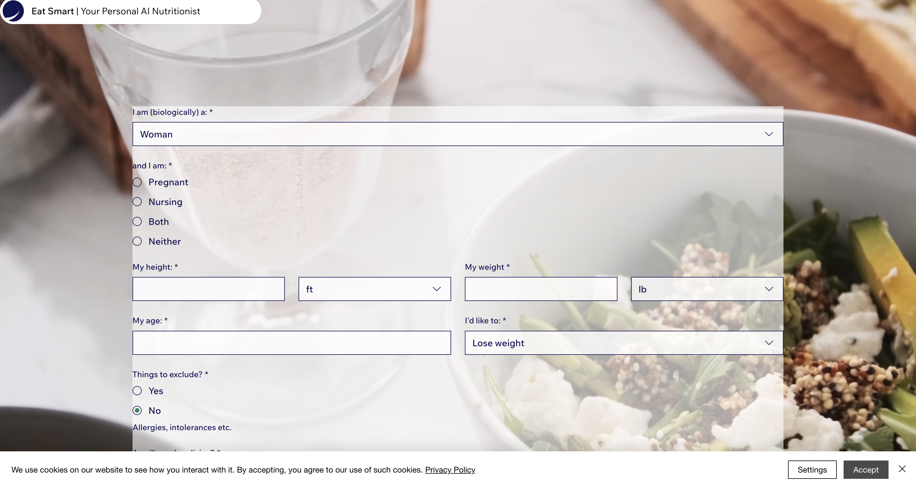 Eat Smart | AI Diet Plan Generator icon