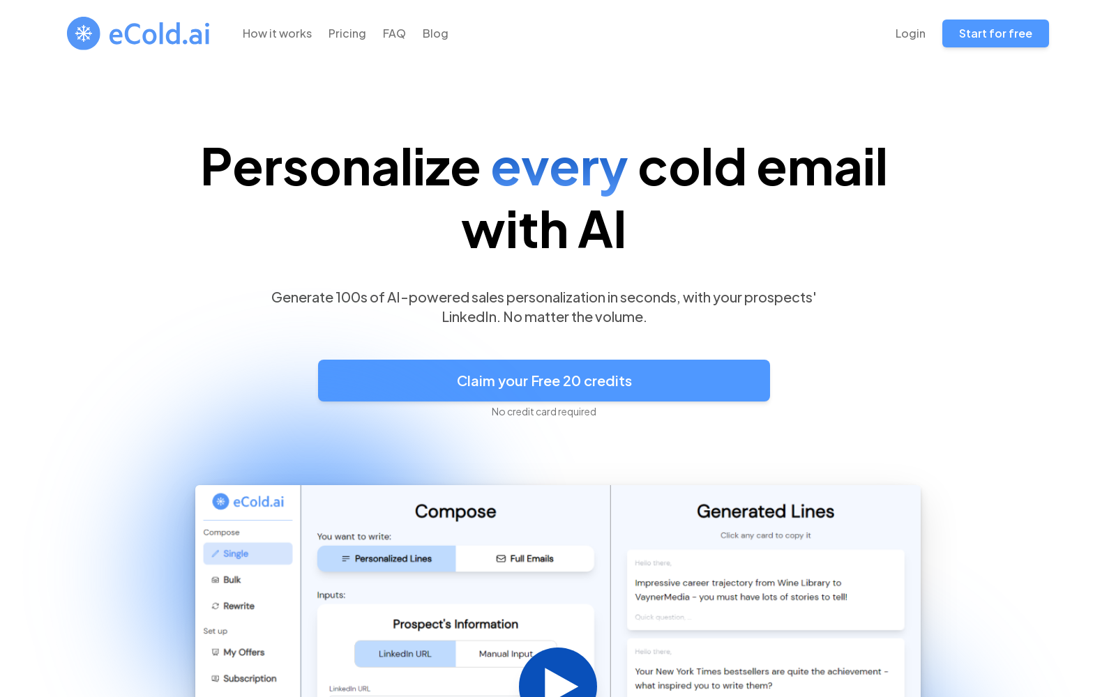 eCold.ai - A.I. Cold Email Personalization in Bulk icon