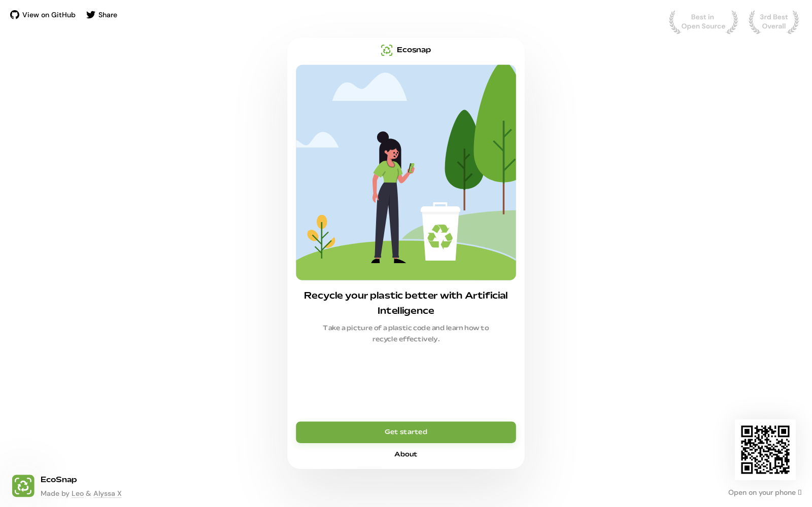 EcoSnap - Recycle your plastic better with Artificial Intelligence icon