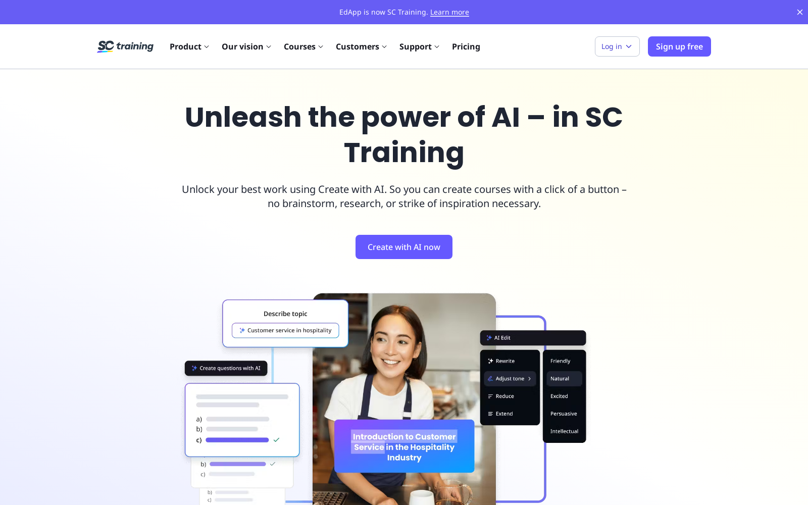 Create with AI | SC Training (formerly EdApp): A mobile LMS
