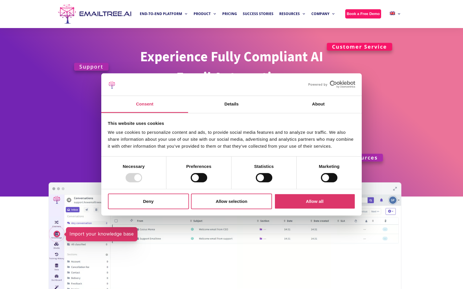 AI Email Automation | Best AI Email Assistant in 2024 | EmailTree.ai icon