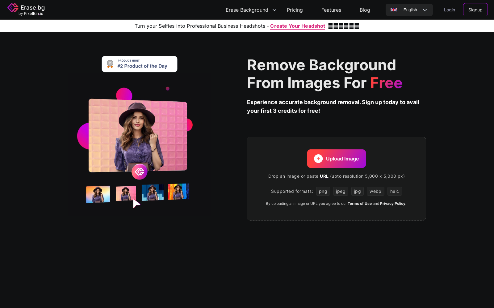 Free Background Image Remover: Remove BG from HD Images Online - Erase.bg